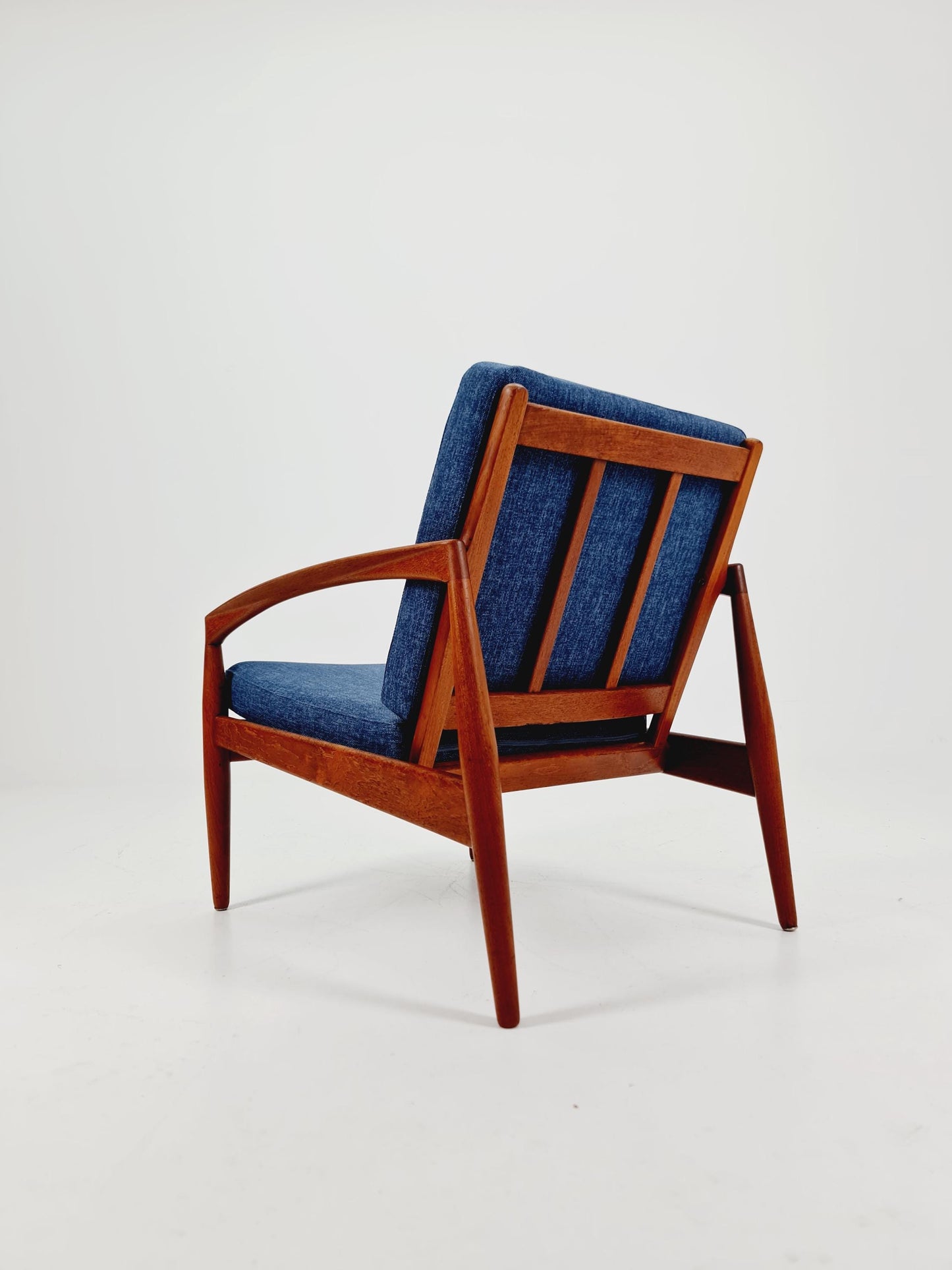 Mid-century Rare Danish teak Paper knife lounge chair/ Easy chair by Kai kristiansen For Magnus olsen Model 121 , 1960s