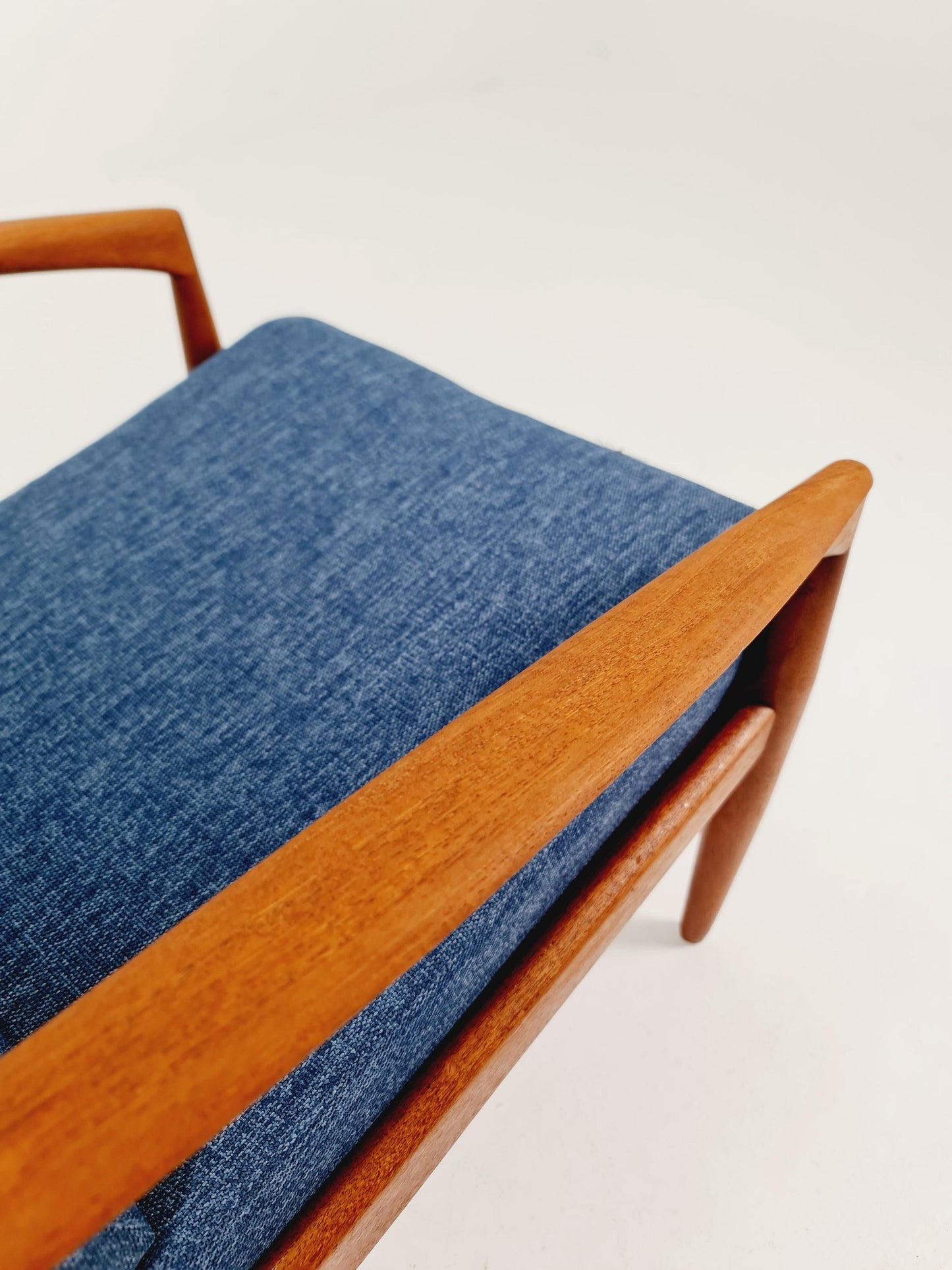Mid-century Rare Danish teak Paper knife lounge chair/ Easy chair by Kai kristiansen For Magnus olsen Model 121 , 1960s