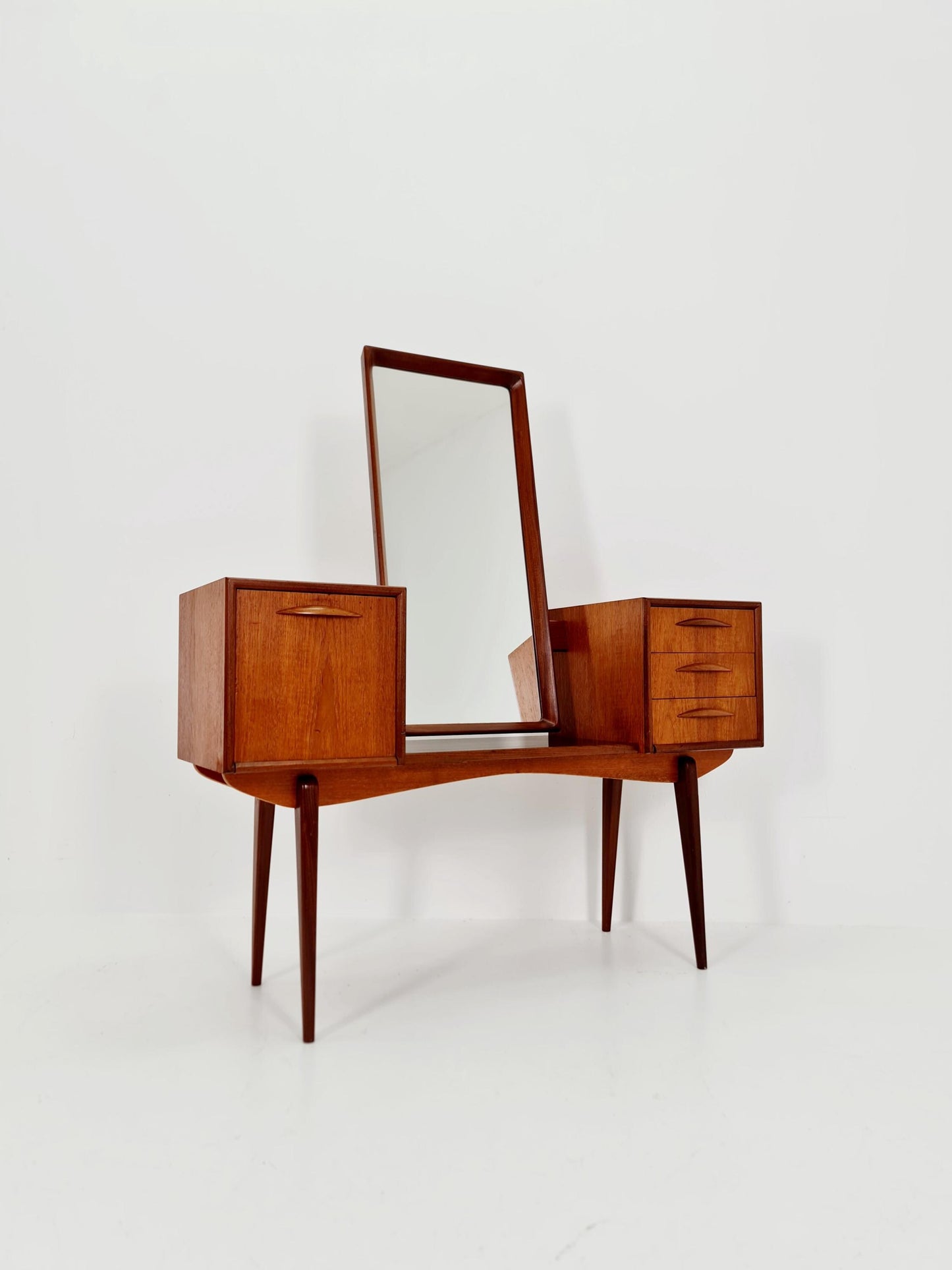 Mid Century Modern Danish Teak vanity table/ make up table by Svante Skogh, 1960s