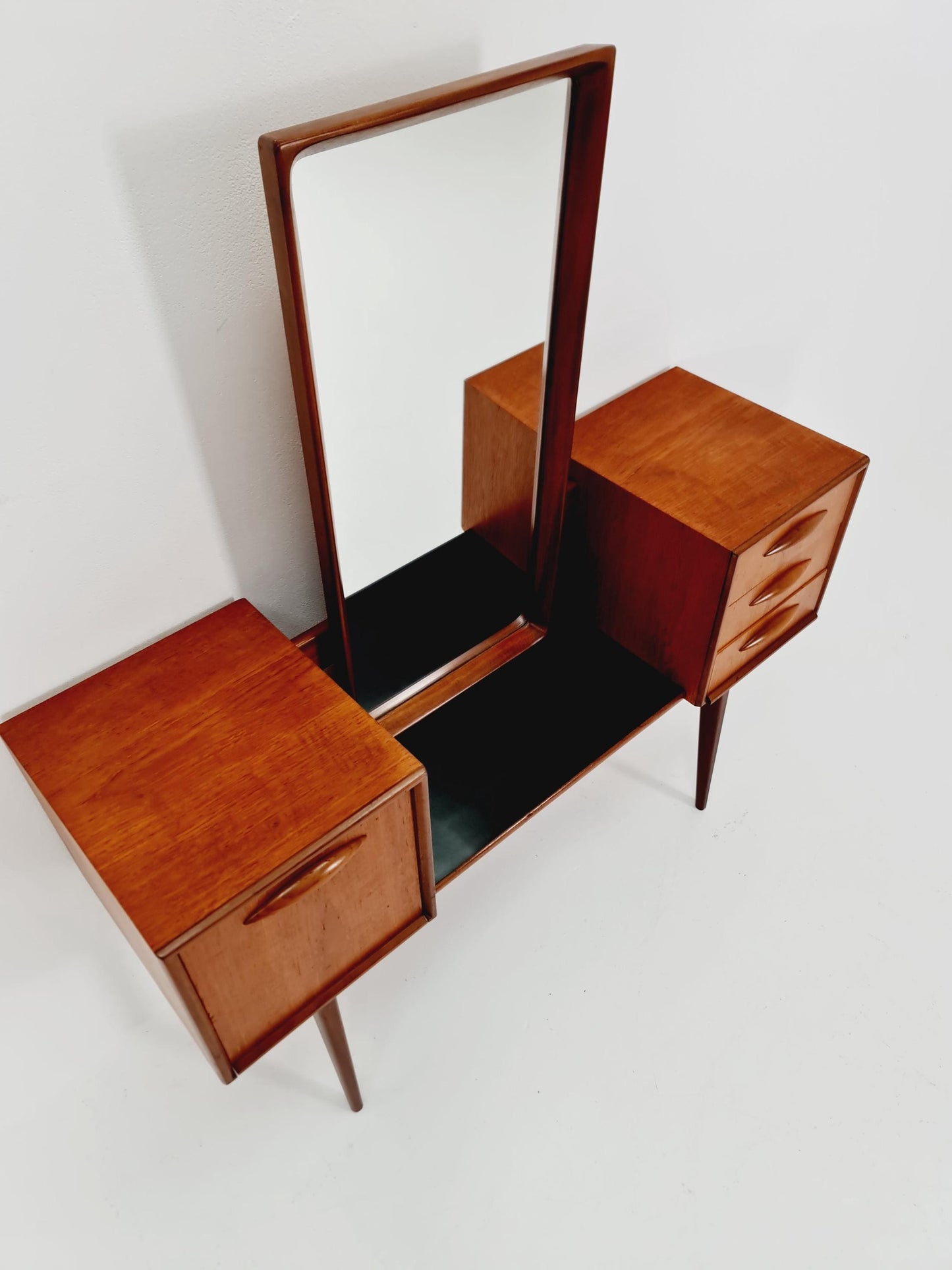 Mid Century Modern Danish Teak vanity table/ make up table by Svante Skogh, 1960s