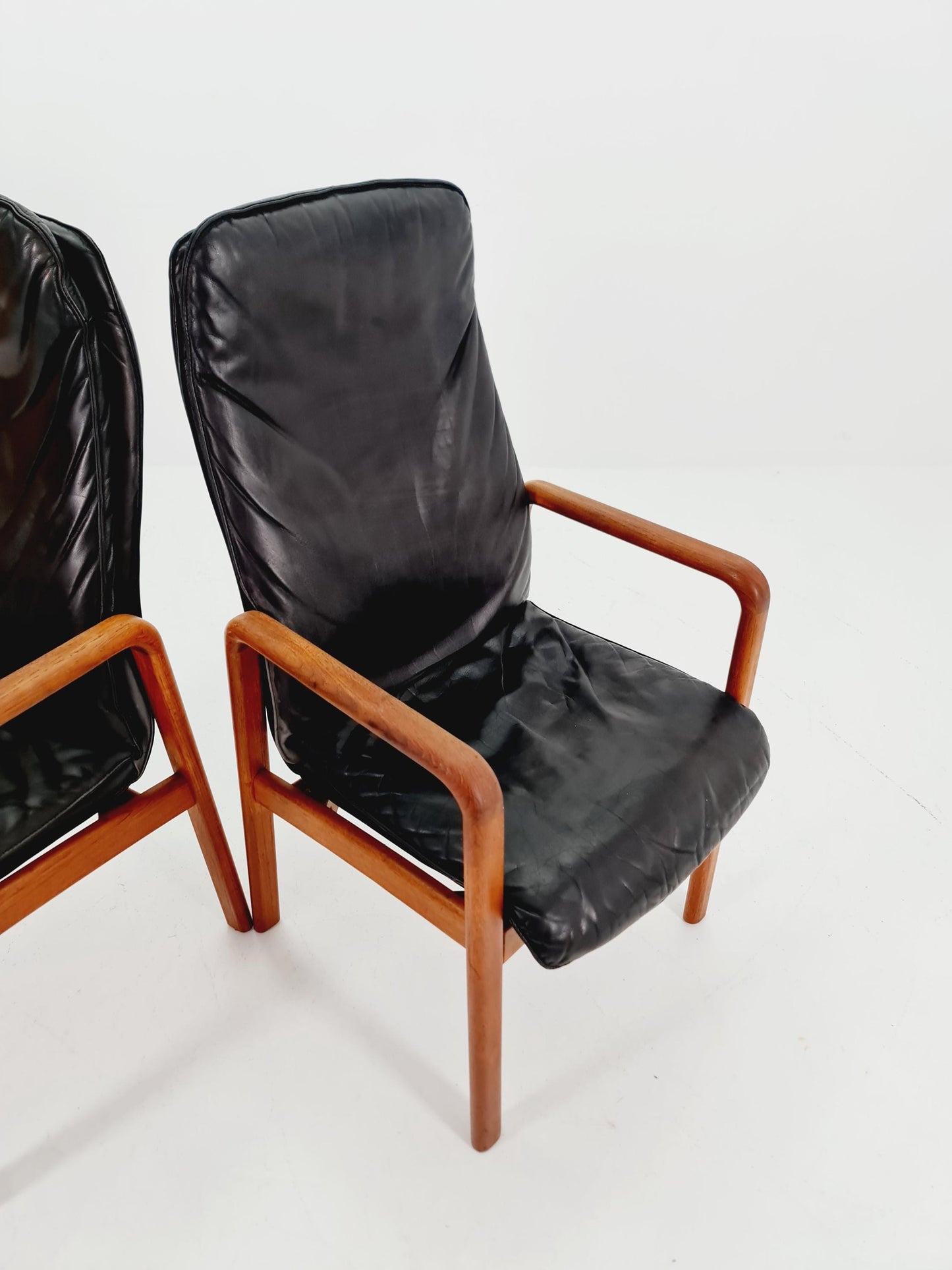 Mid Century Danish solid teak Armchairs by Dyrlund, 1970s