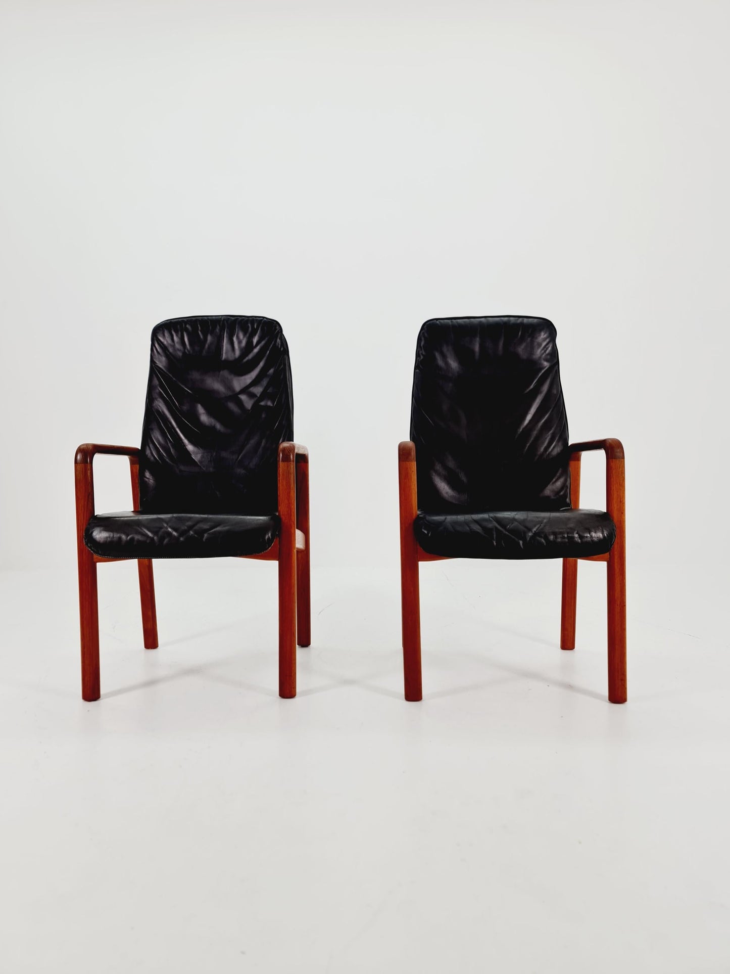 Mid Century Danish solid teak Armchairs by Dyrlund, 1970s