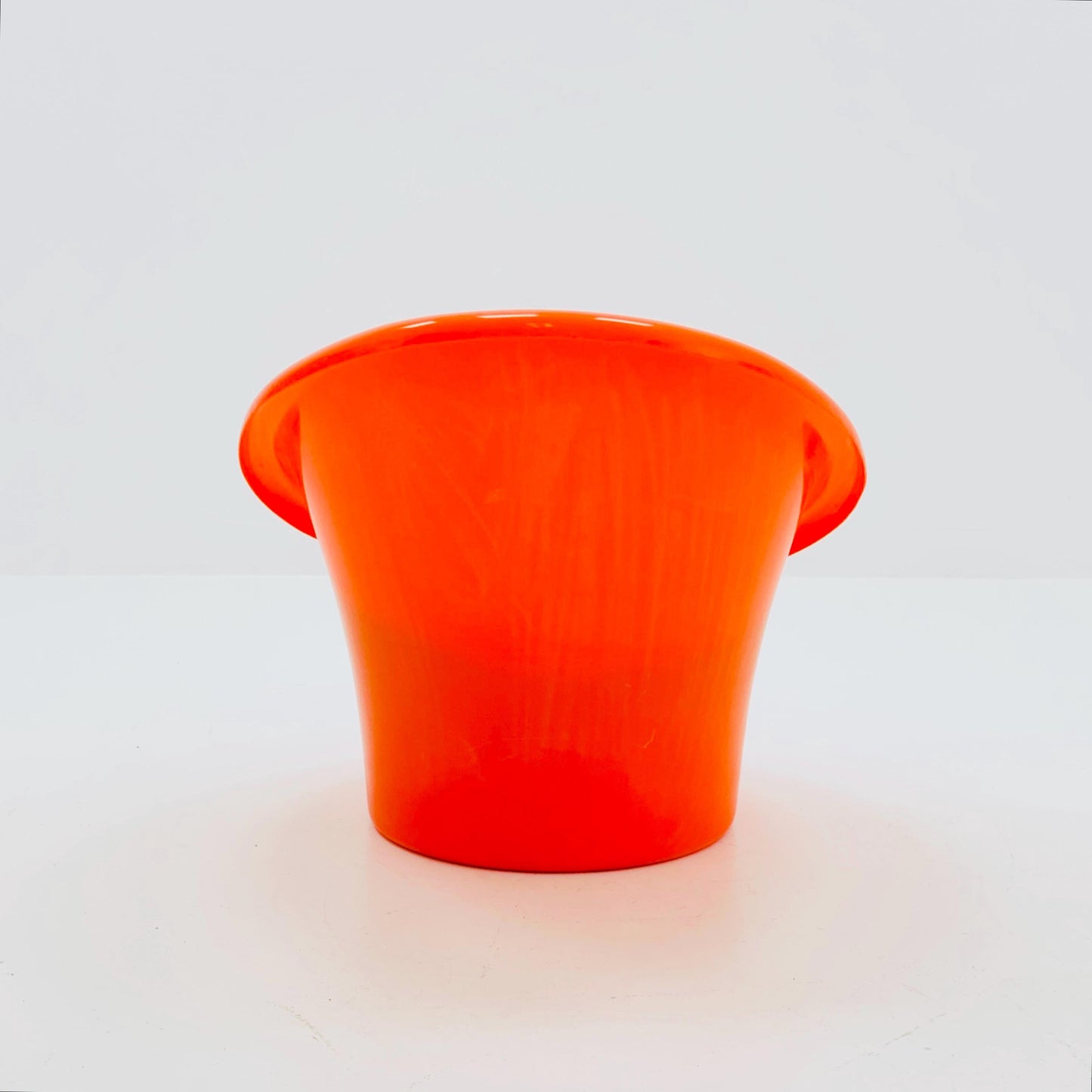 Skopa Lounge orange Chair by Ole Gjerløv Knudsen & Torben Lind for Ikea, 1970s