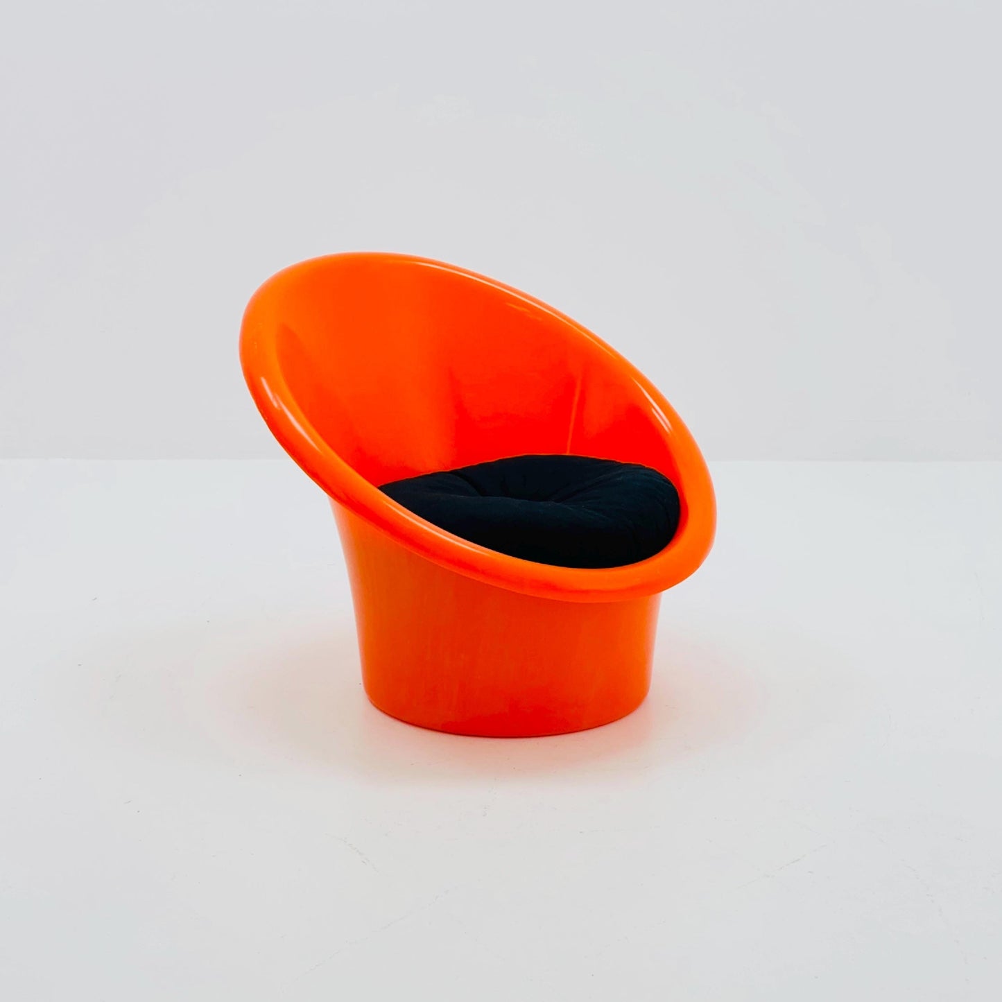 Skopa Lounge orange Chair by Ole Gjerløv Knudsen & Torben Lind for Ikea, 1970s