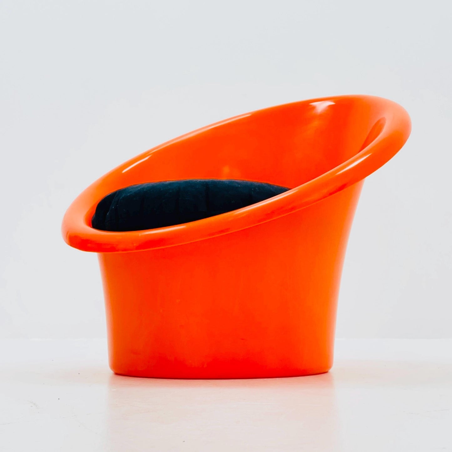Skopa Lounge orange Chair by Ole Gjerløv Knudsen & Torben Lind for Ikea, 1970s