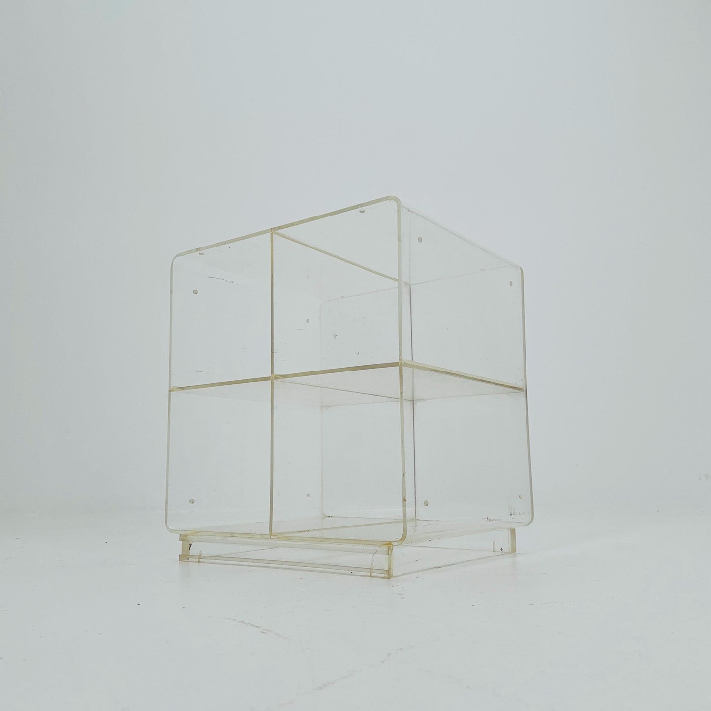 Space age Plexiglass coffee table /console 1970s.