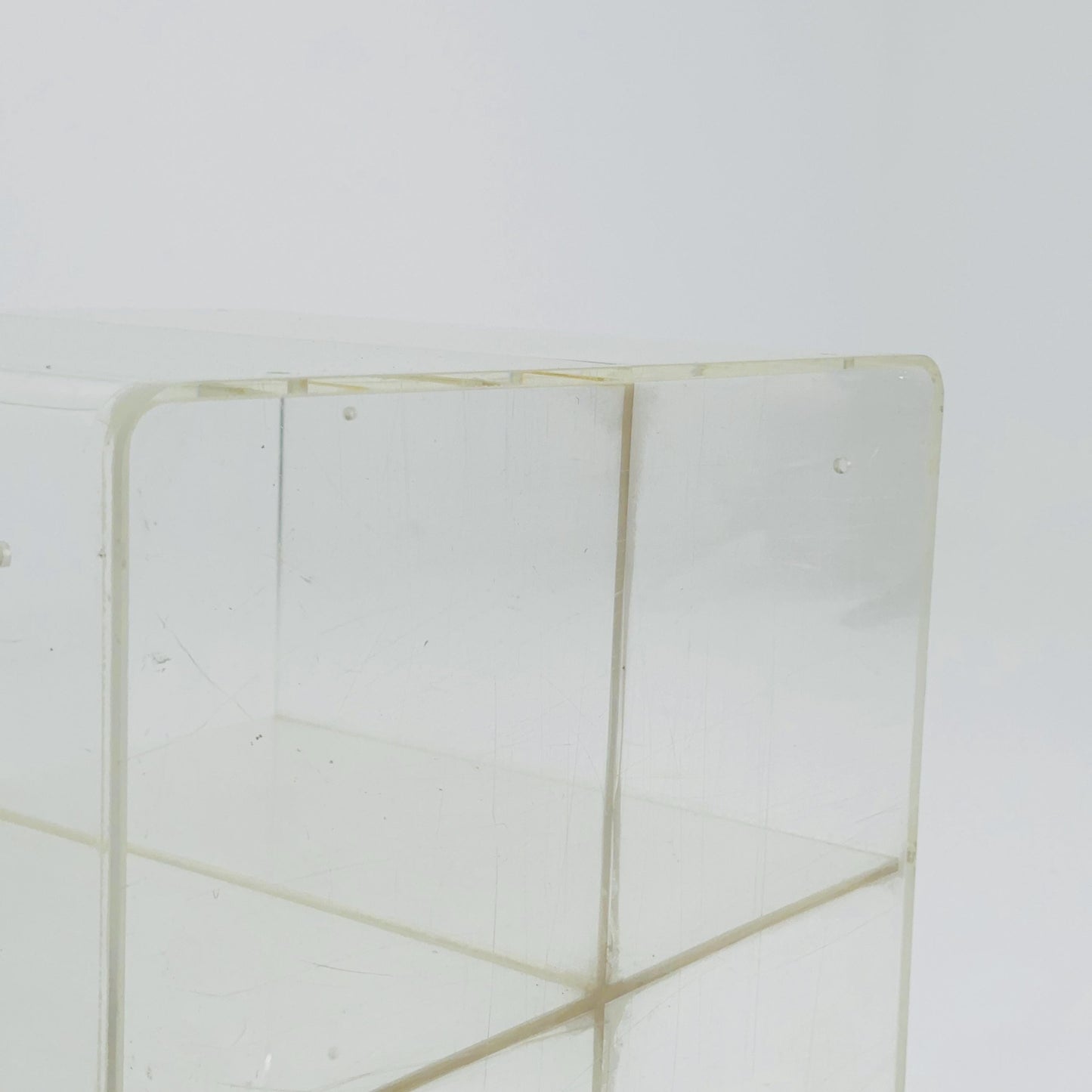 Space age Plexiglass coffee table /console 1970s.