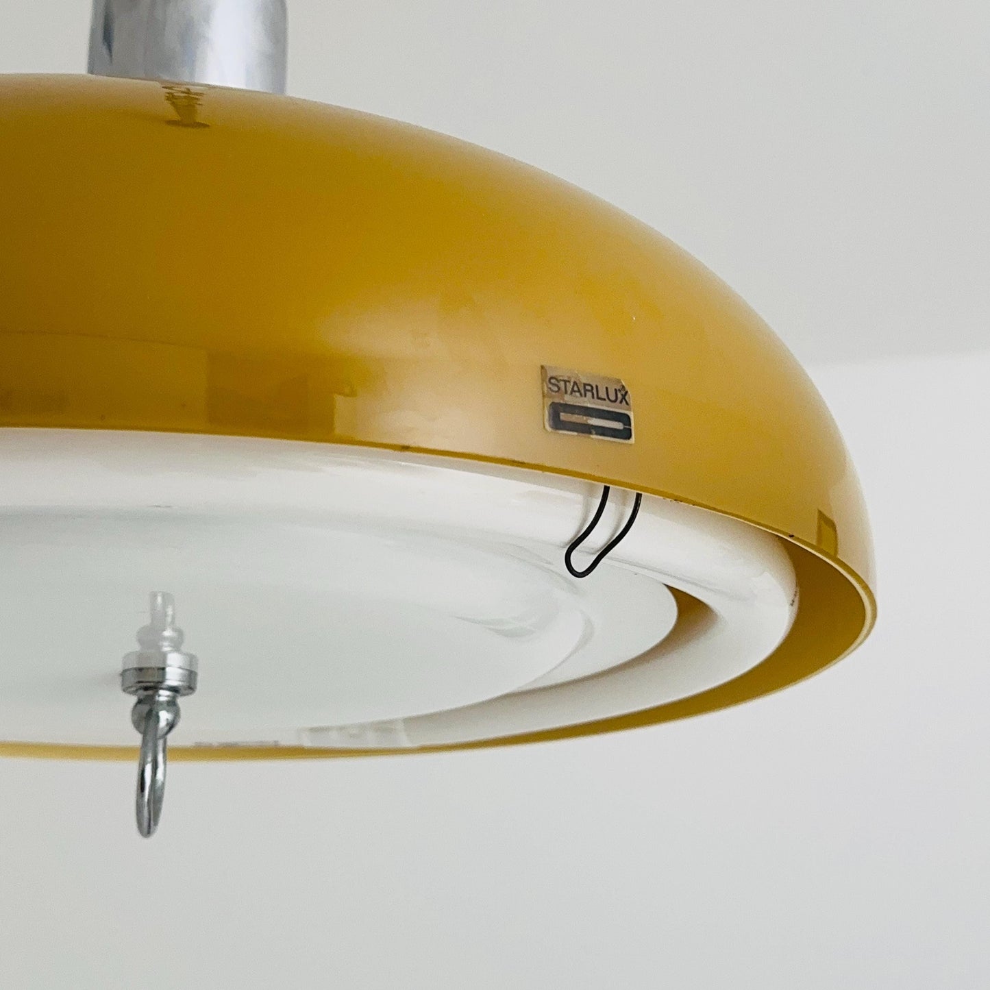 Space Age Orange Adjustable Pendant Lamp by Starlux, 1970s