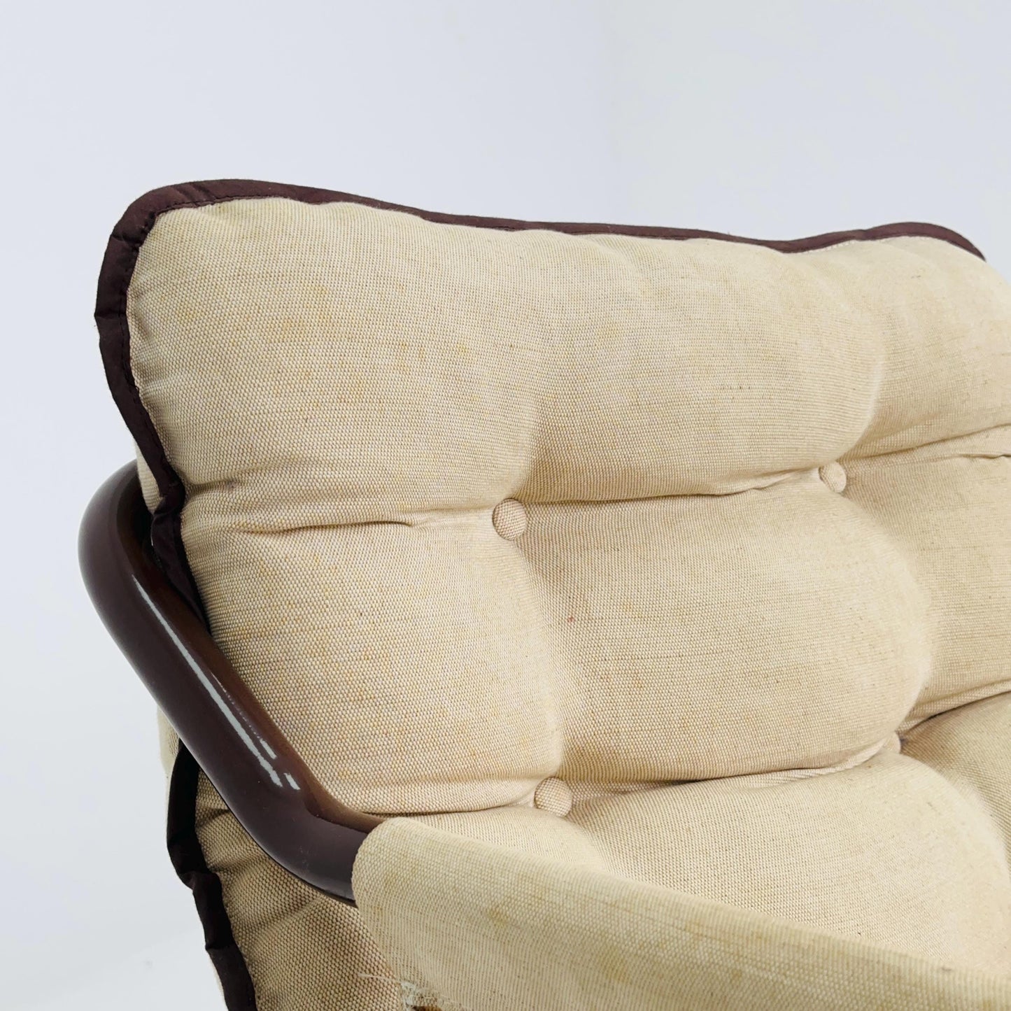 Mid century century Bauhaus tubular canvas armchair for Tomas Jelinek by IKEA 1980s