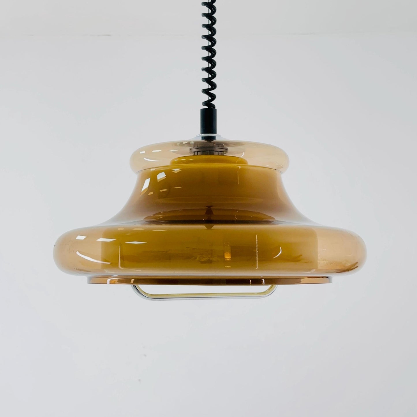 Mid-Century Spaceage Mushroom adjustable Pendant Lamp by Herda 1980s