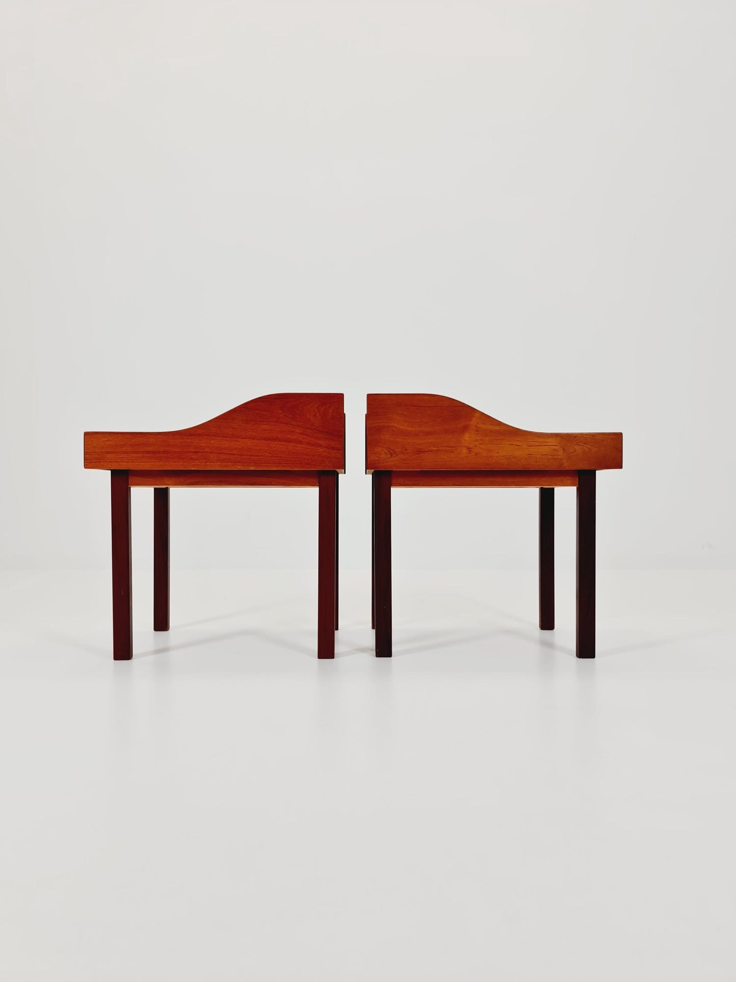 Rare Danish MidCentury teak nightstands / bedside tables, 1960s
