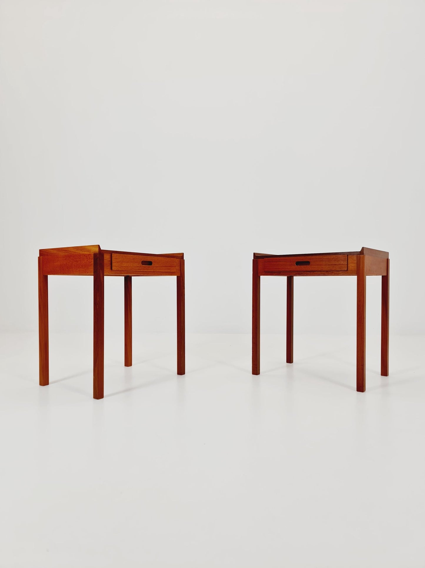 Pair of Dansih Midcentury Teak Vintage Side table/ Bedside table/ Night stand 1960s