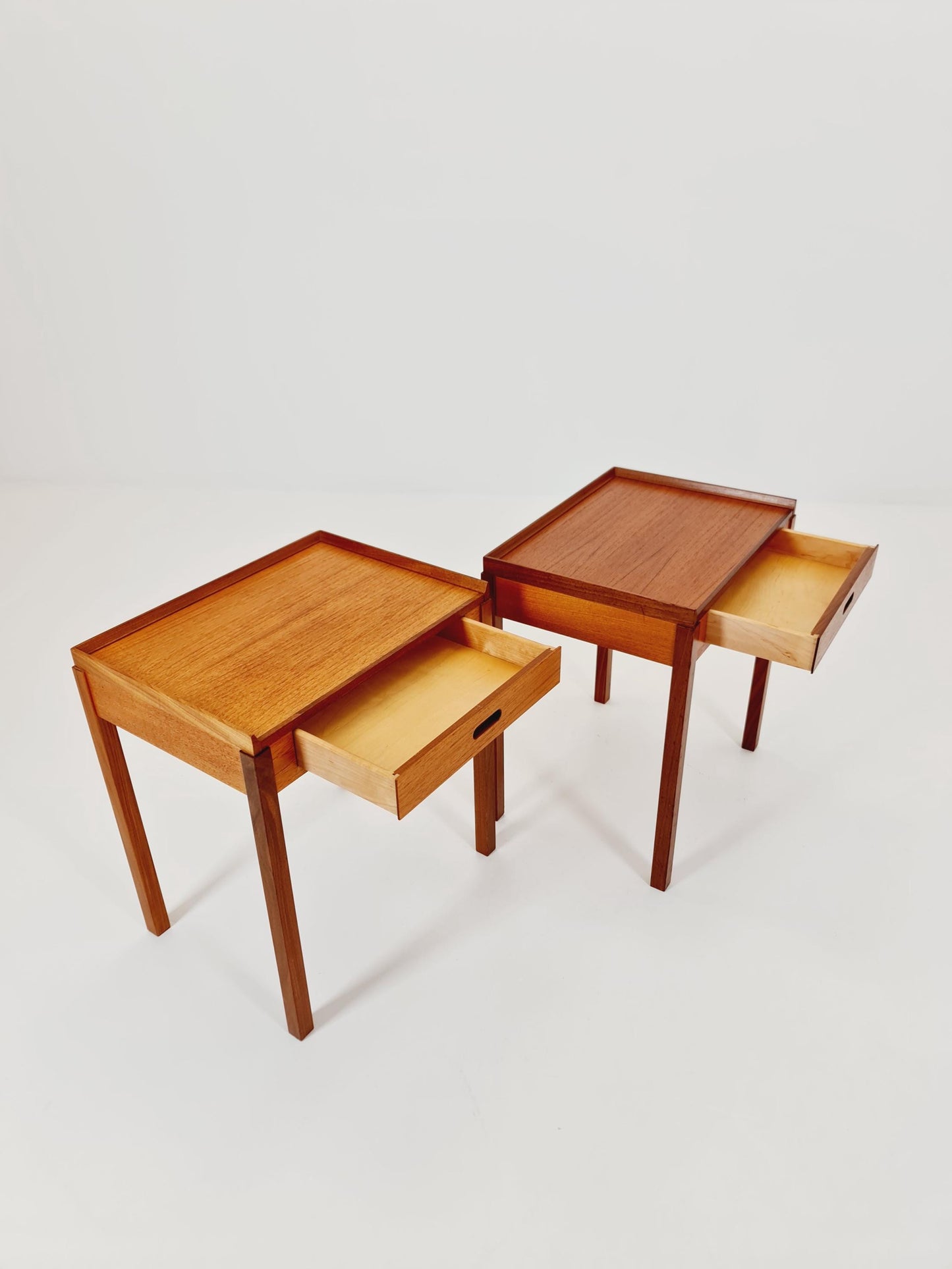 Pair of Dansih Midcentury Teak Vintage Side table/ Bedside table/ Night stand 1960s