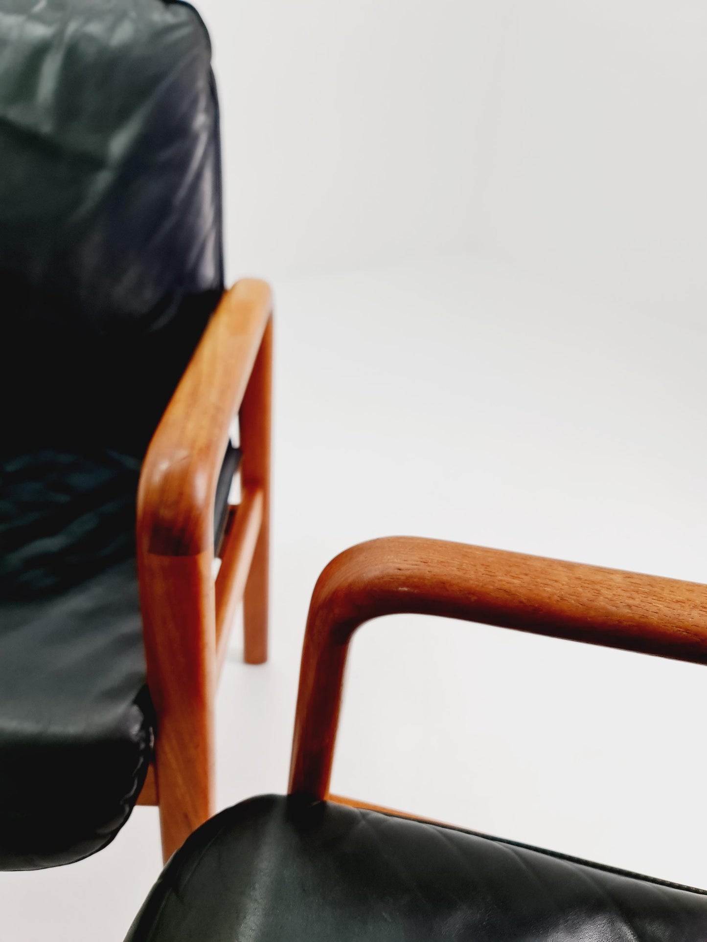 Mid Century Danish solid teak dining Armchairs by Dyrlund, 1970s