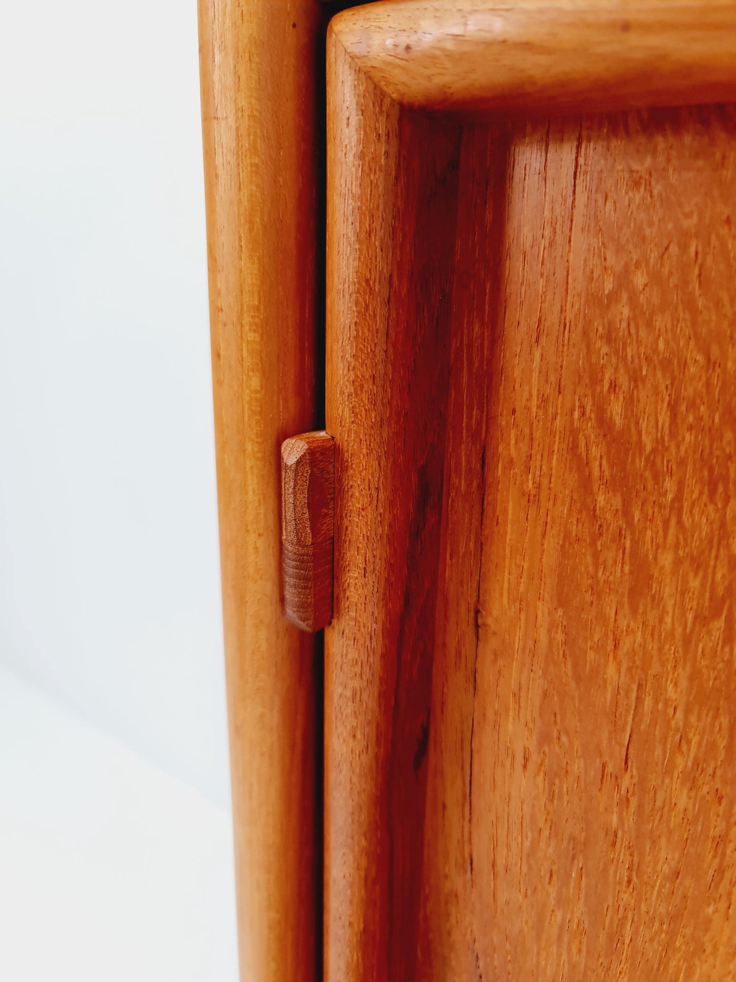 Mid Century Modern danish highboard Solid teak Sideboard, 1970s