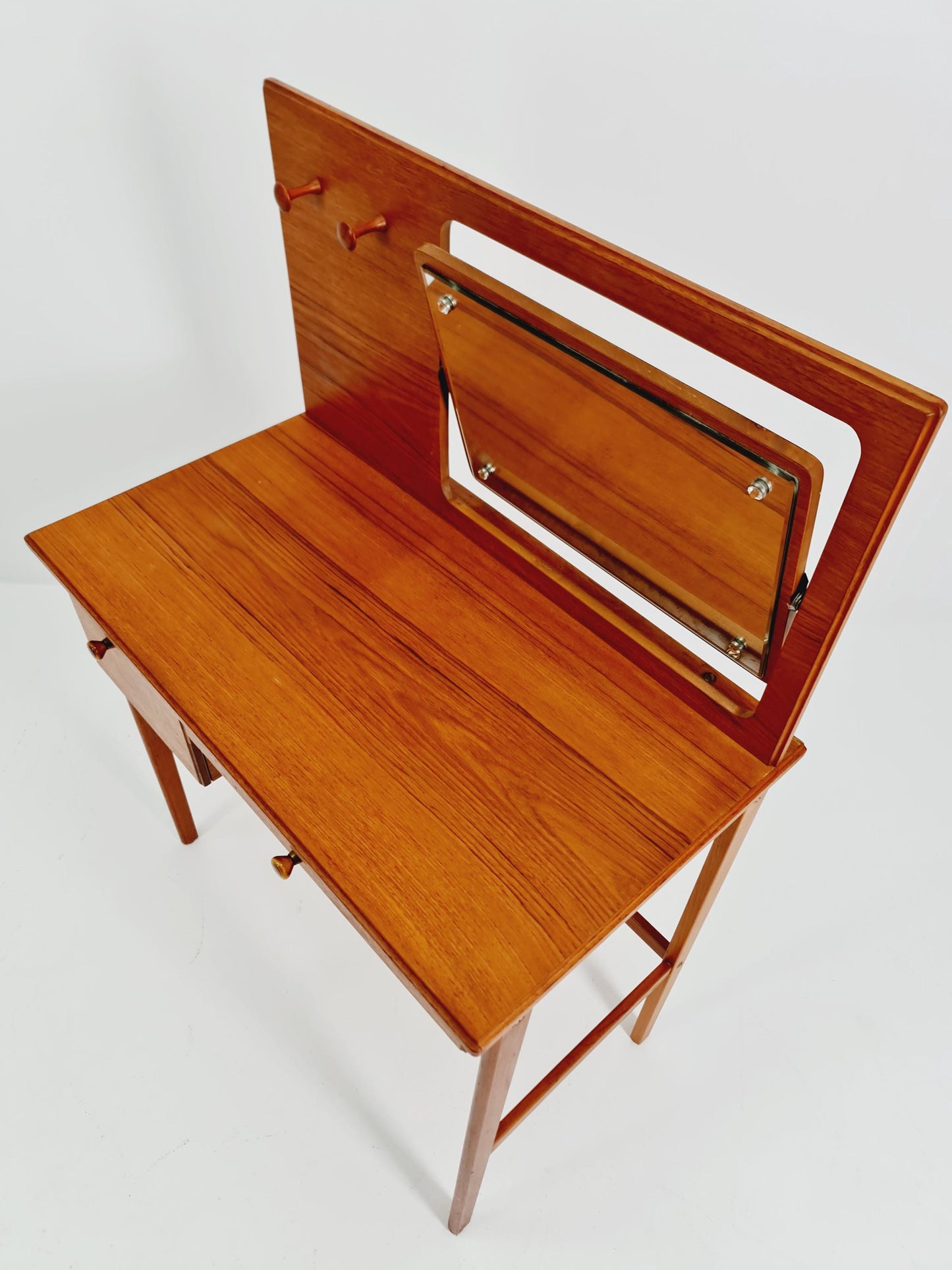 Mid Century Modern Danish Teak vanity table/ make up table by Svante Skogh, 1960s