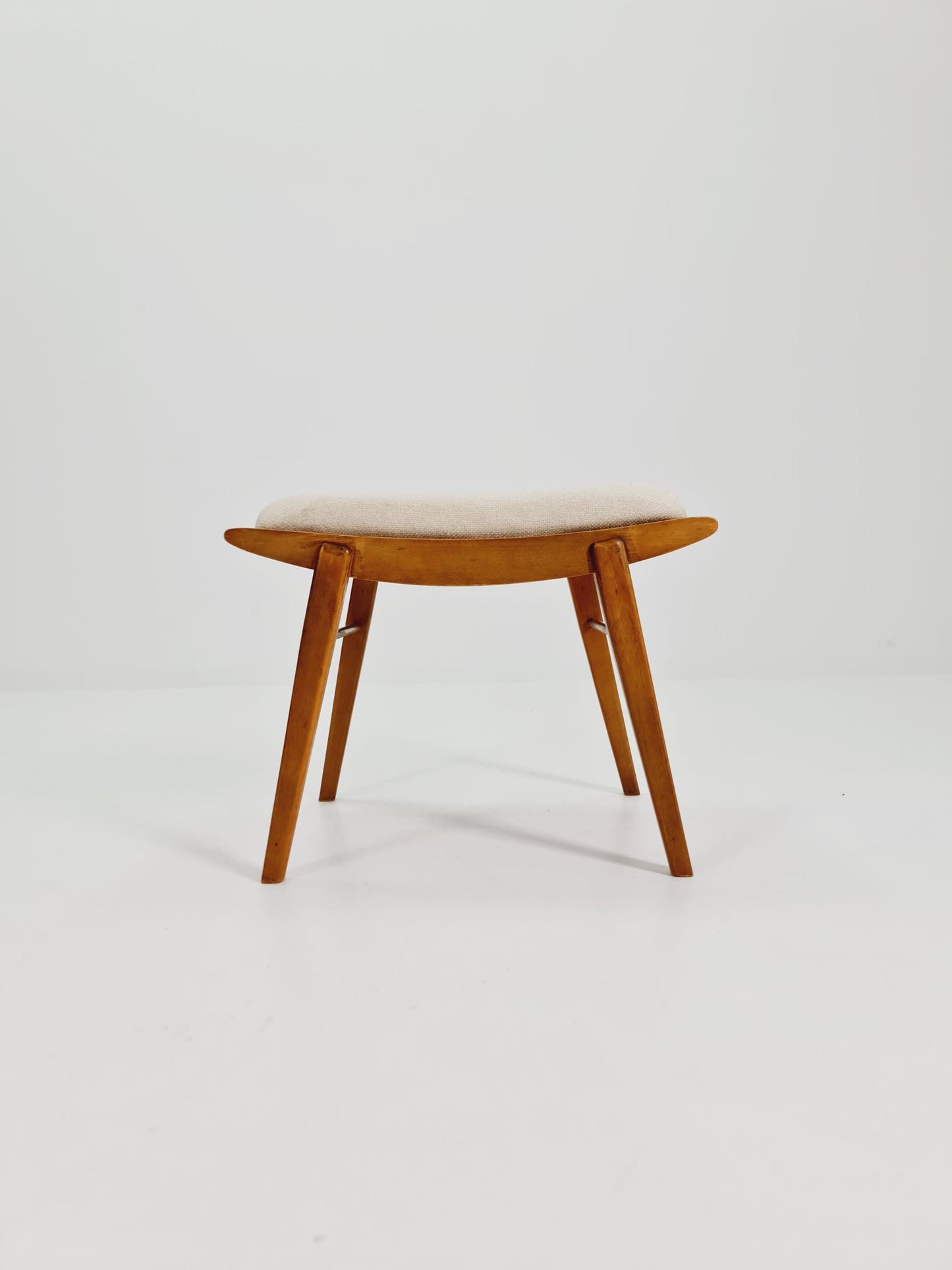Mid century modern German ottoman/footstool make up stool from the 50s