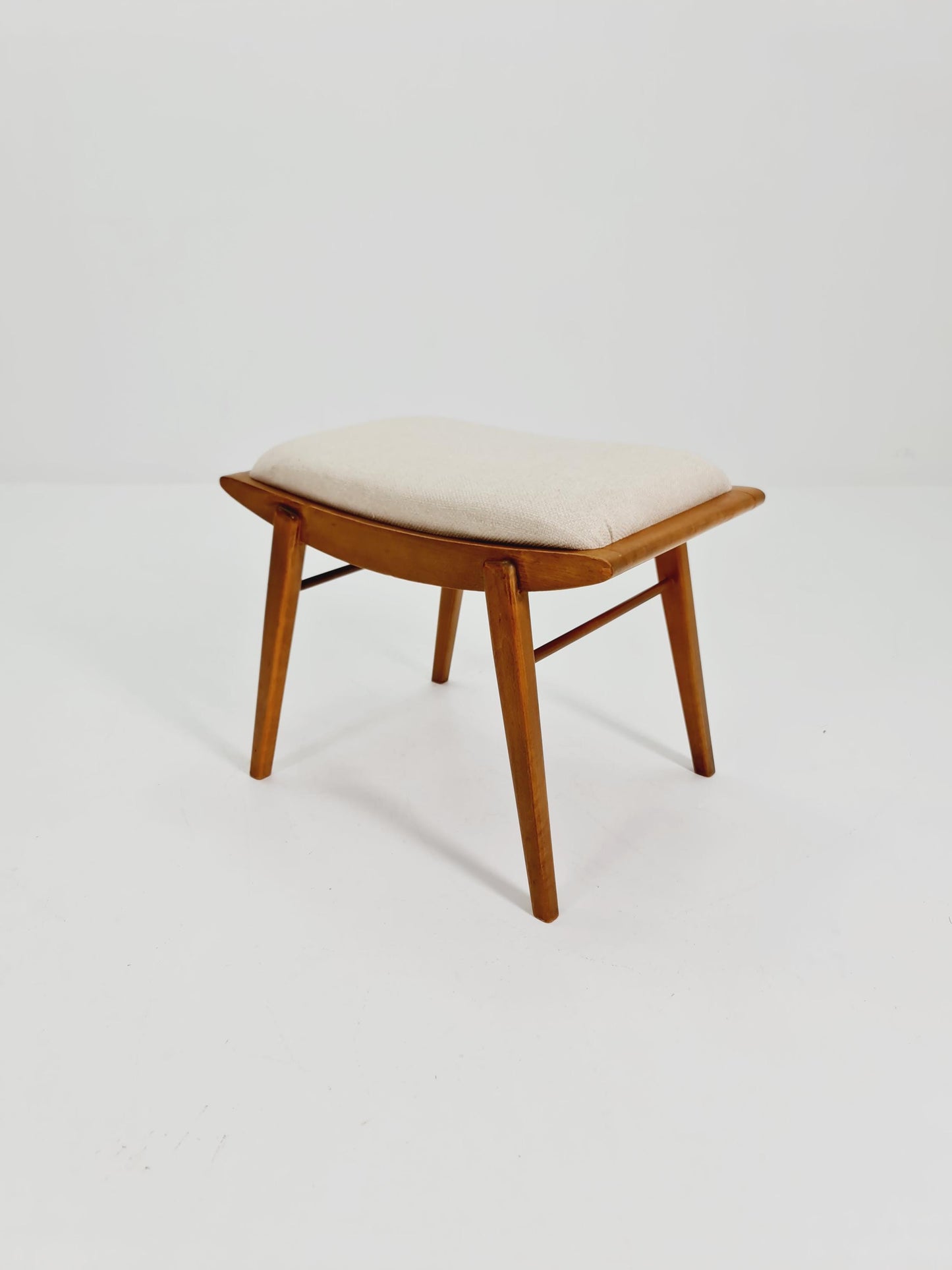 Mid century modern German ottoman/footstool make up stool from the 50s