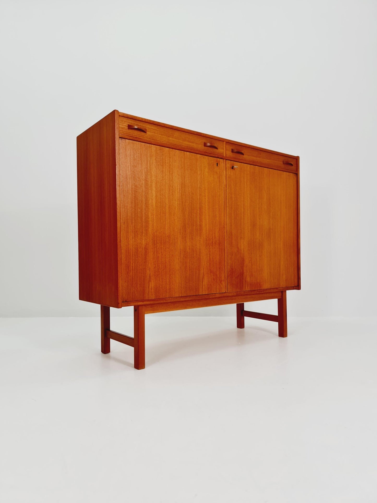 Mid century Swedish Teak Highboard by Tage Olofsson for Ulferts, 1960s