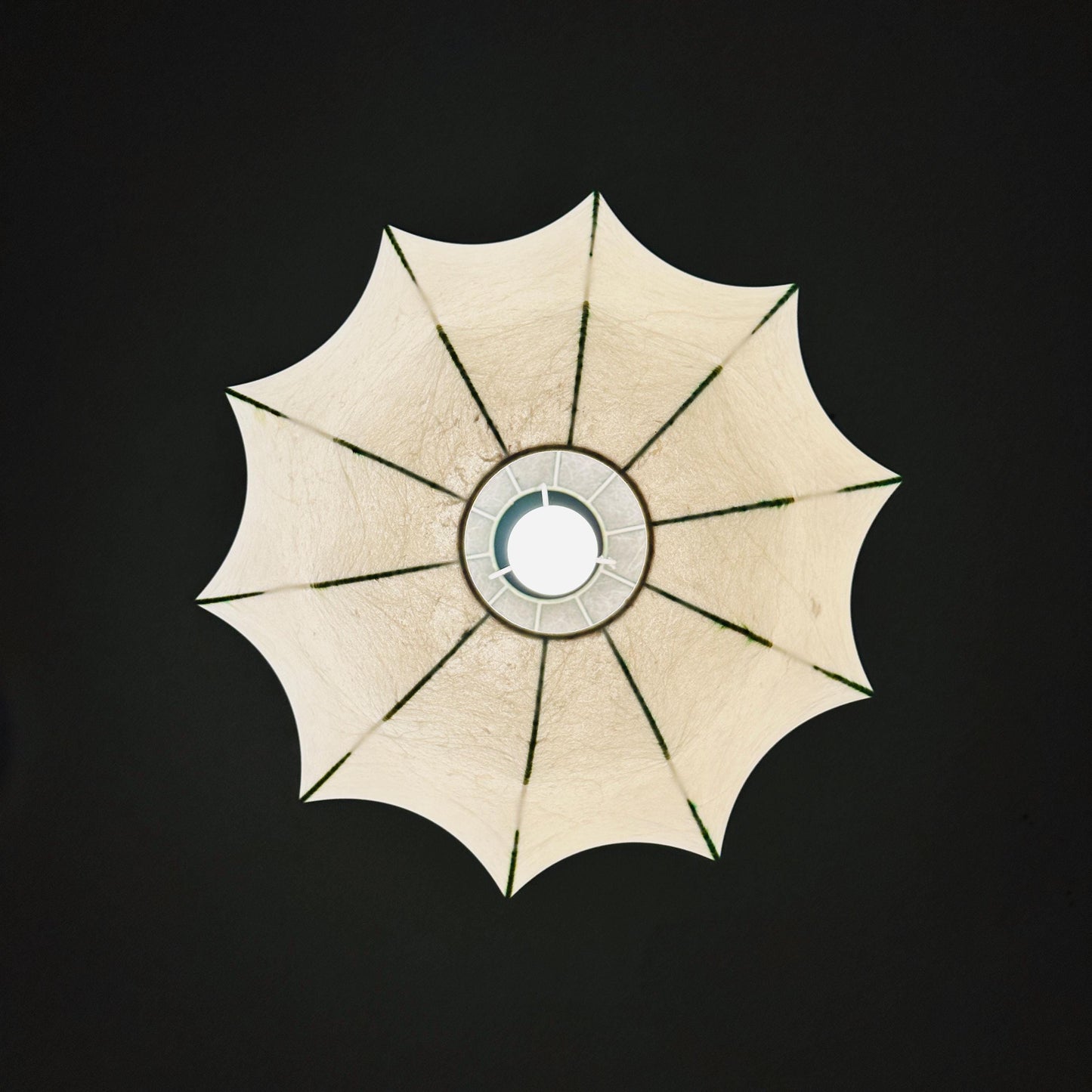 Rare large Iconic “Viscontea” Hanging Lamp by Achille & Pier Giacomo Castiglioni for Flos 1960s Italy