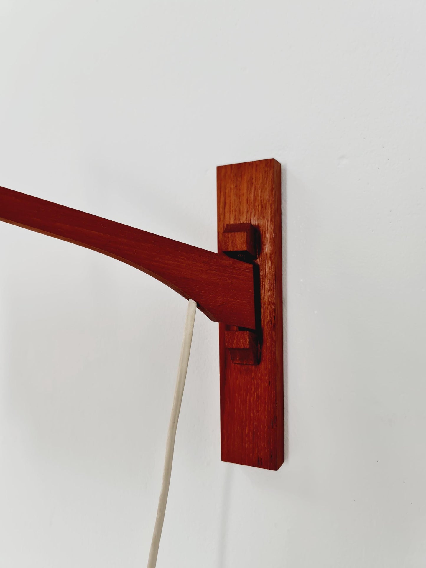 Danish Teak wall Lamp with nice Shade BY ARO Leuchte 1960s