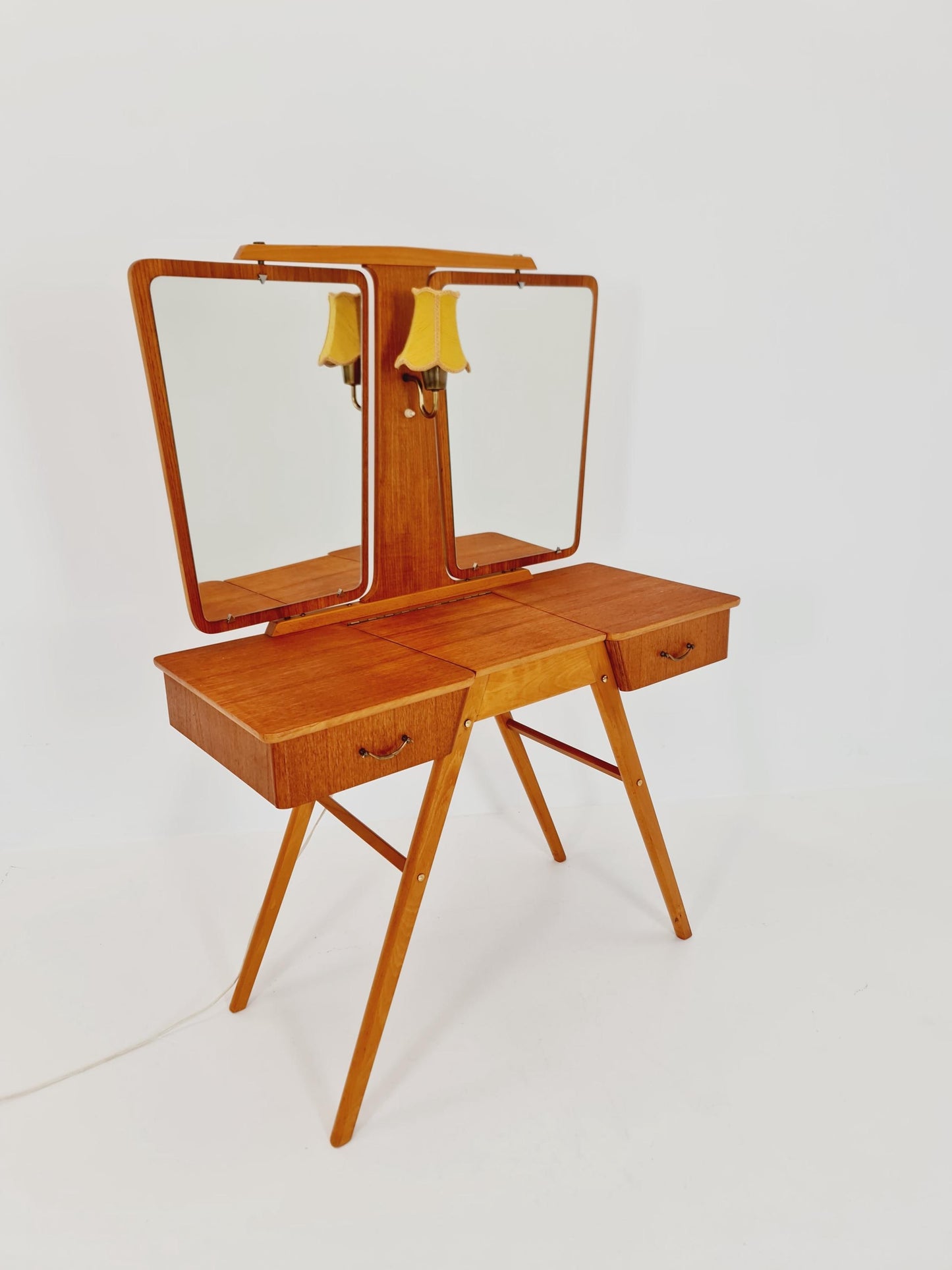 Mid Century Modern Danish Teak vanity table/ make up table by Svante Skogh, 1960s