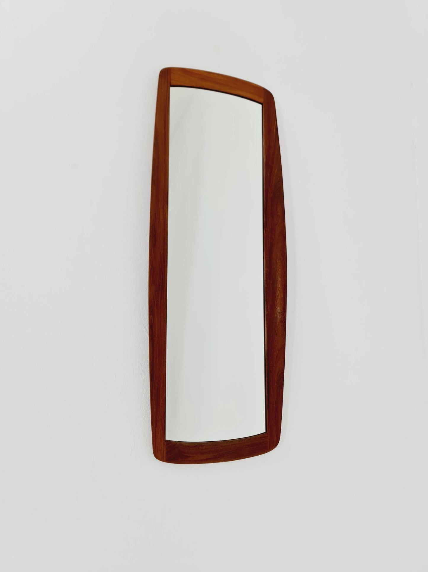 Teak Danish mid-century Modern wall-mounted mirror, 1960s