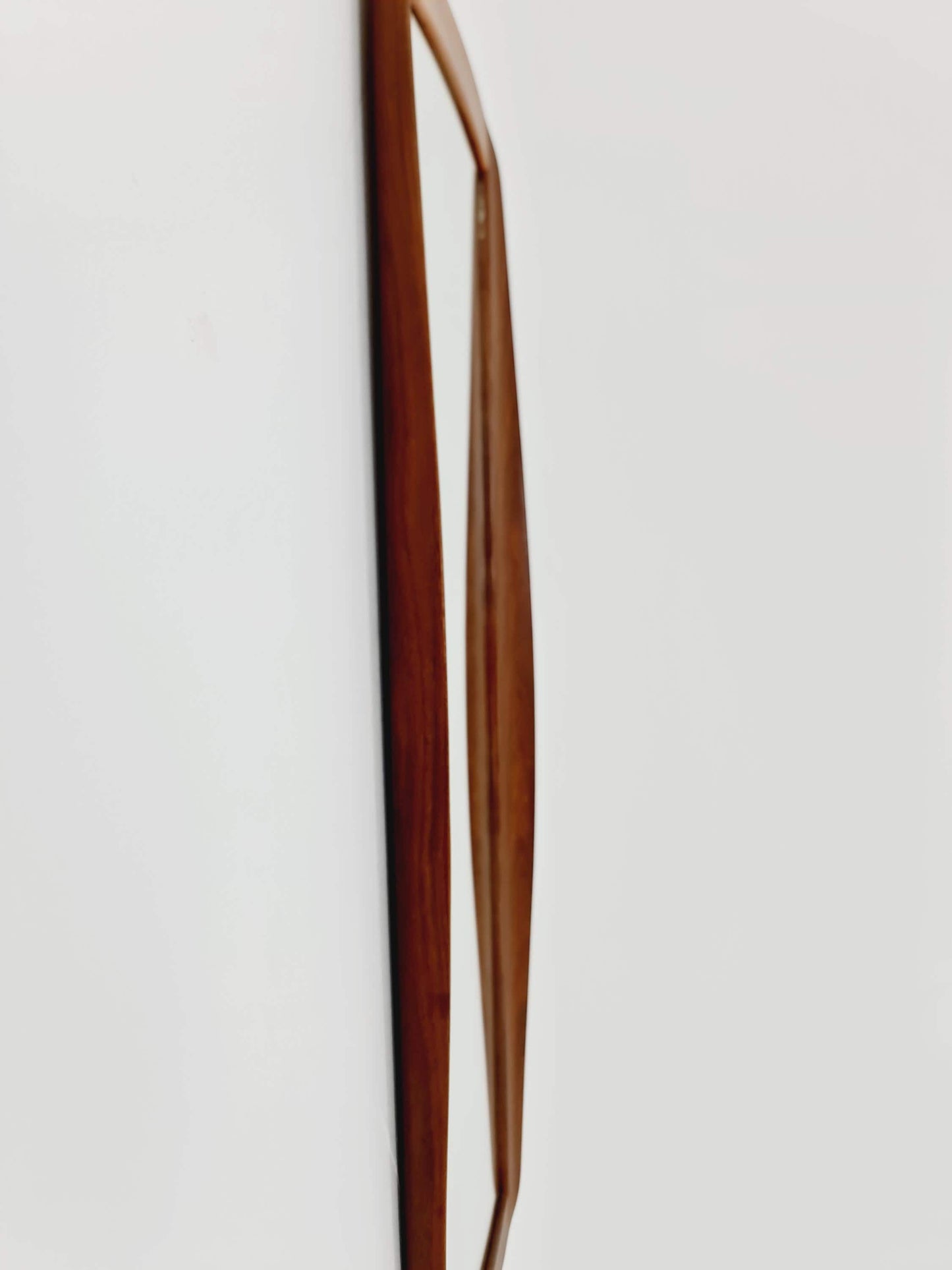 Teak Danish mid-century Modern wall-mounted mirror, 1960s