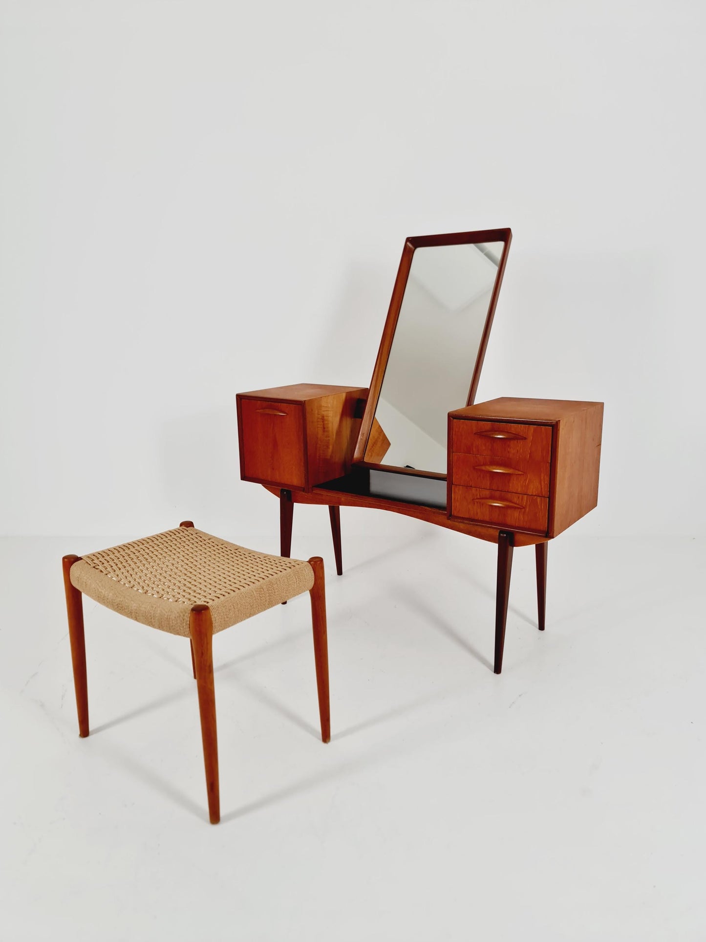 Mid Century Modern Danish Teak vanity table/ make up table by Svante Skogh, 1960s
