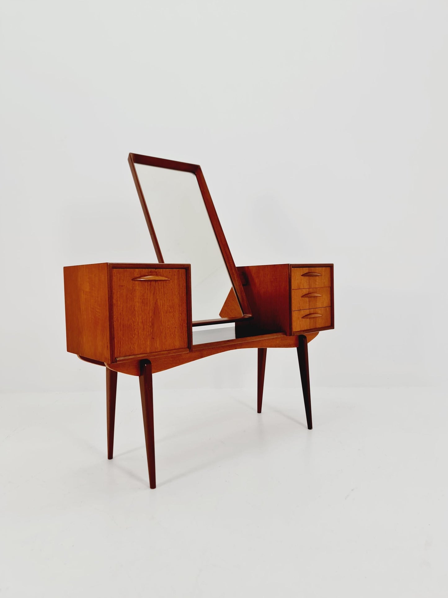 Mid Century Modern Danish Teak vanity table/ make up table by Svante Skogh, 1960s