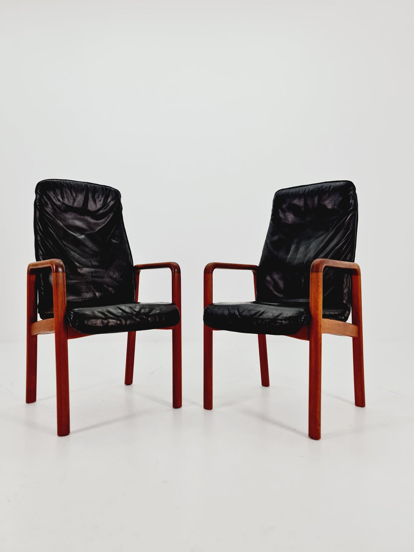 Mid Century Danish solid teak Armchairs by Dyrlund, 1970s