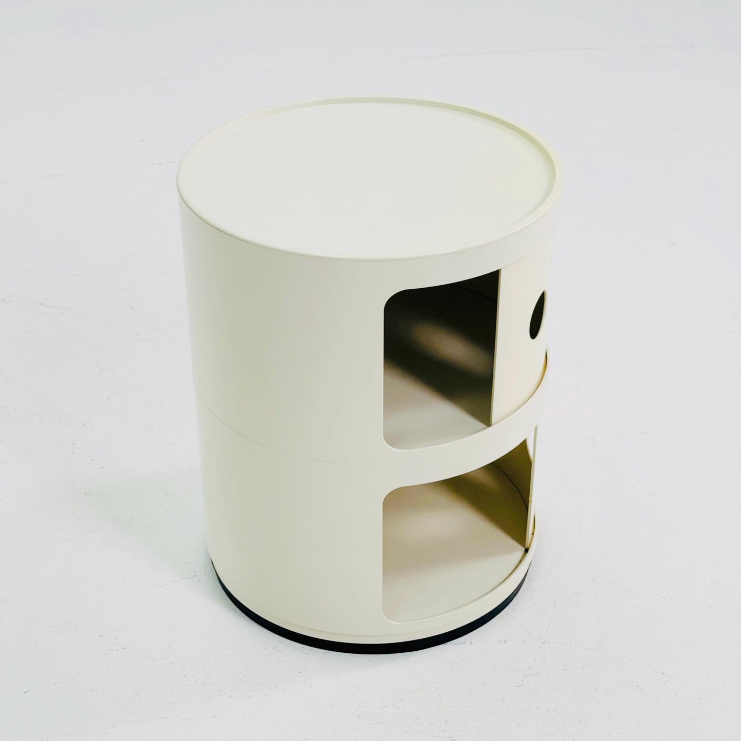 Space Age Componibili 2-Tier Storage Unit by Anna Castelli Ferrieri for Kartell — Model 4965-6-7 — Italy, 1970s