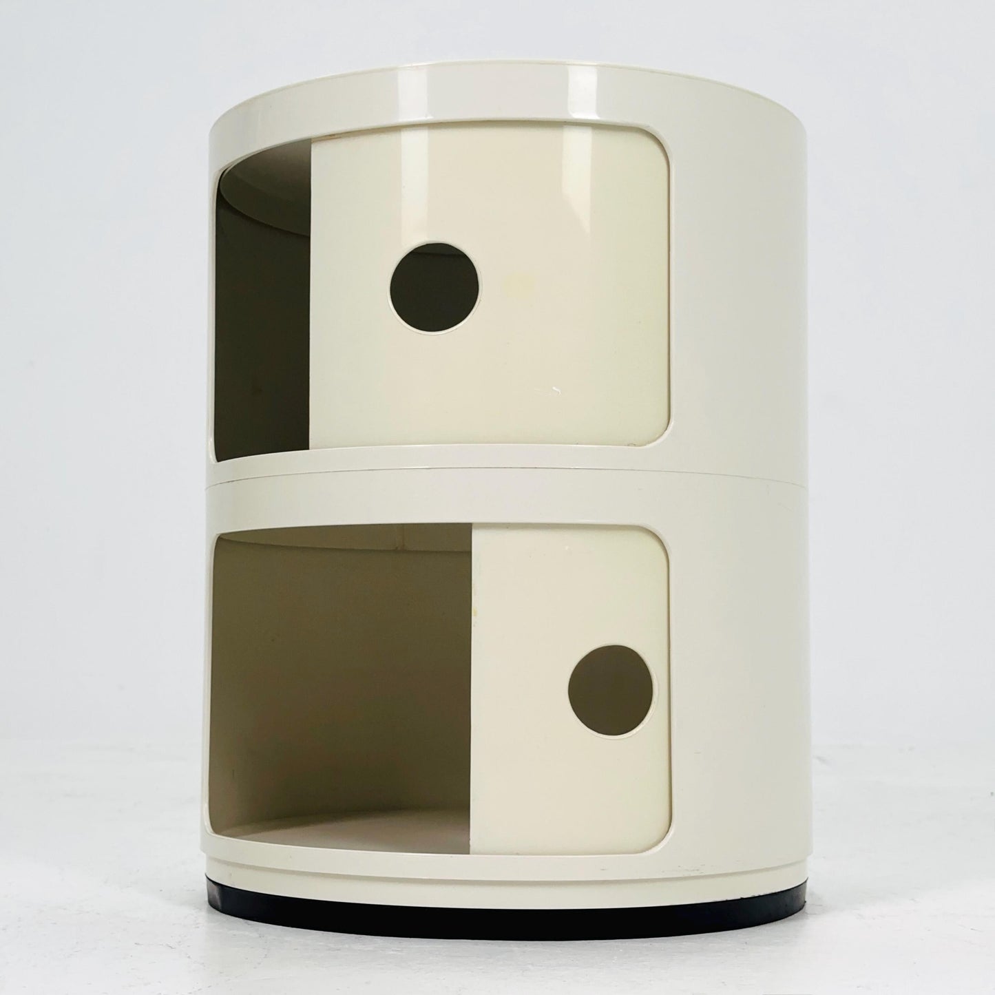 Space Age Componibili 2-Tier Storage Unit by Anna Castelli Ferrieri for Kartell — Model 4965-6-7 — Italy, 1970s