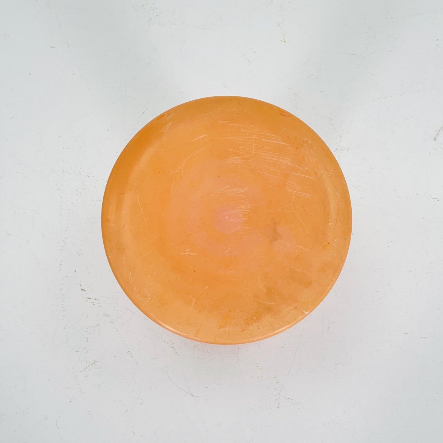 Retro tulip orange stool by Dynaware 1970s