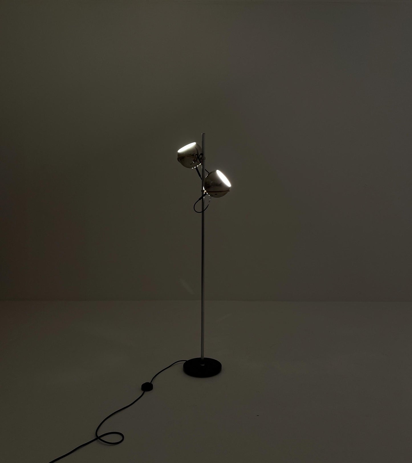 Space Age 2-Ball chrome floor lamp, Germany, 1970s