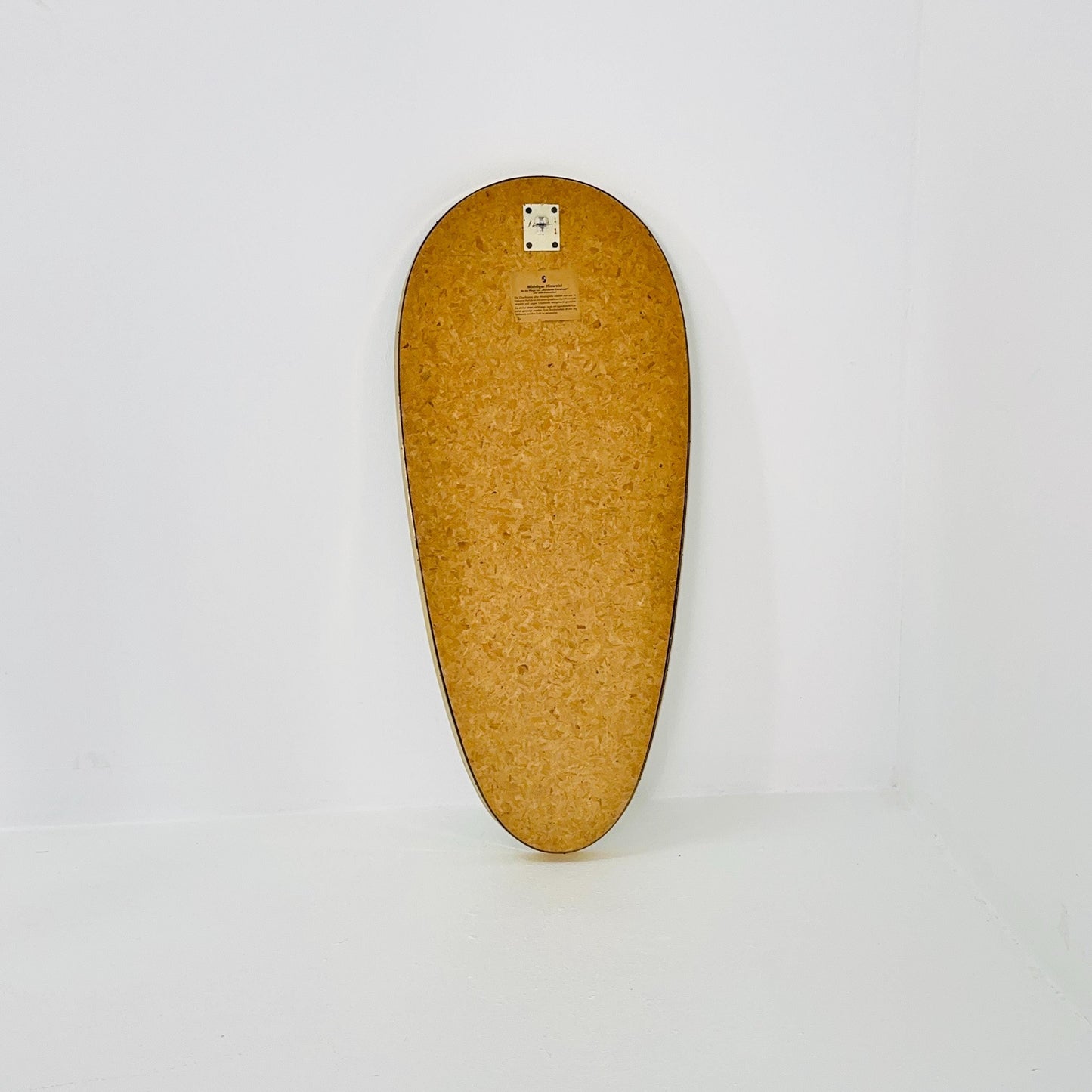 Huge Mid-Century Modern wall mirror with brass frame by Münchener Zierspiegel, 1950s