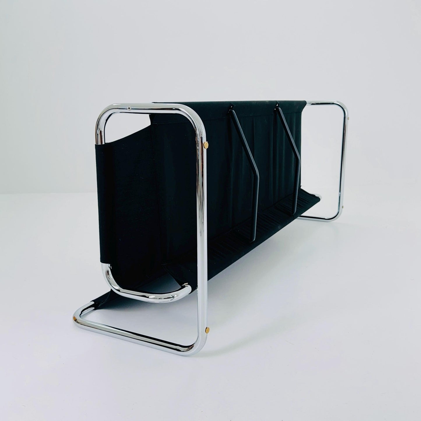 Mid century Black leather 3-seater sofa by Johan Bertil Häggström for Ikea 1980s Sweden