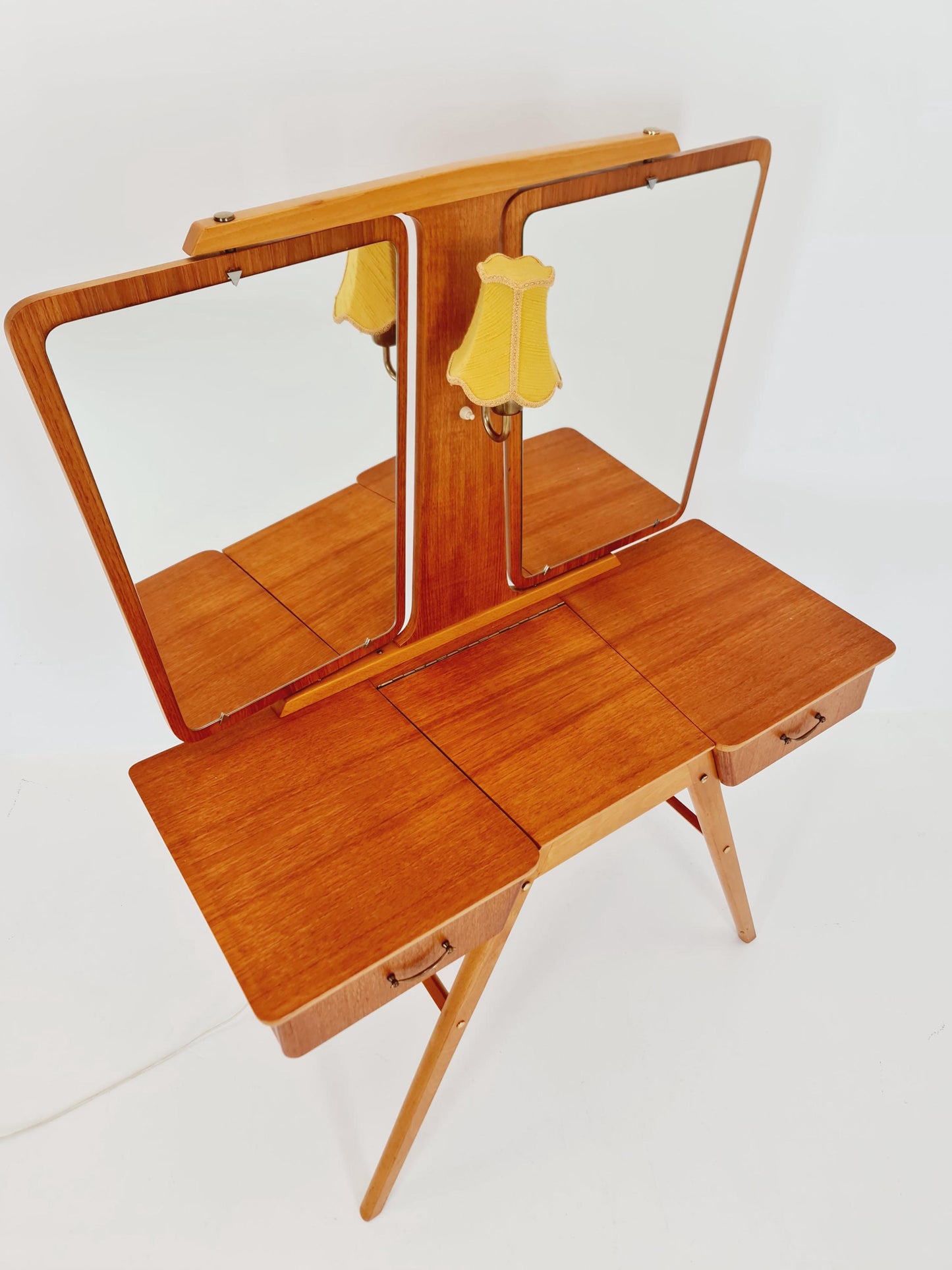 Mid Century Modern Danish Teak vanity table/ make up table by Svante Skogh, 1960s