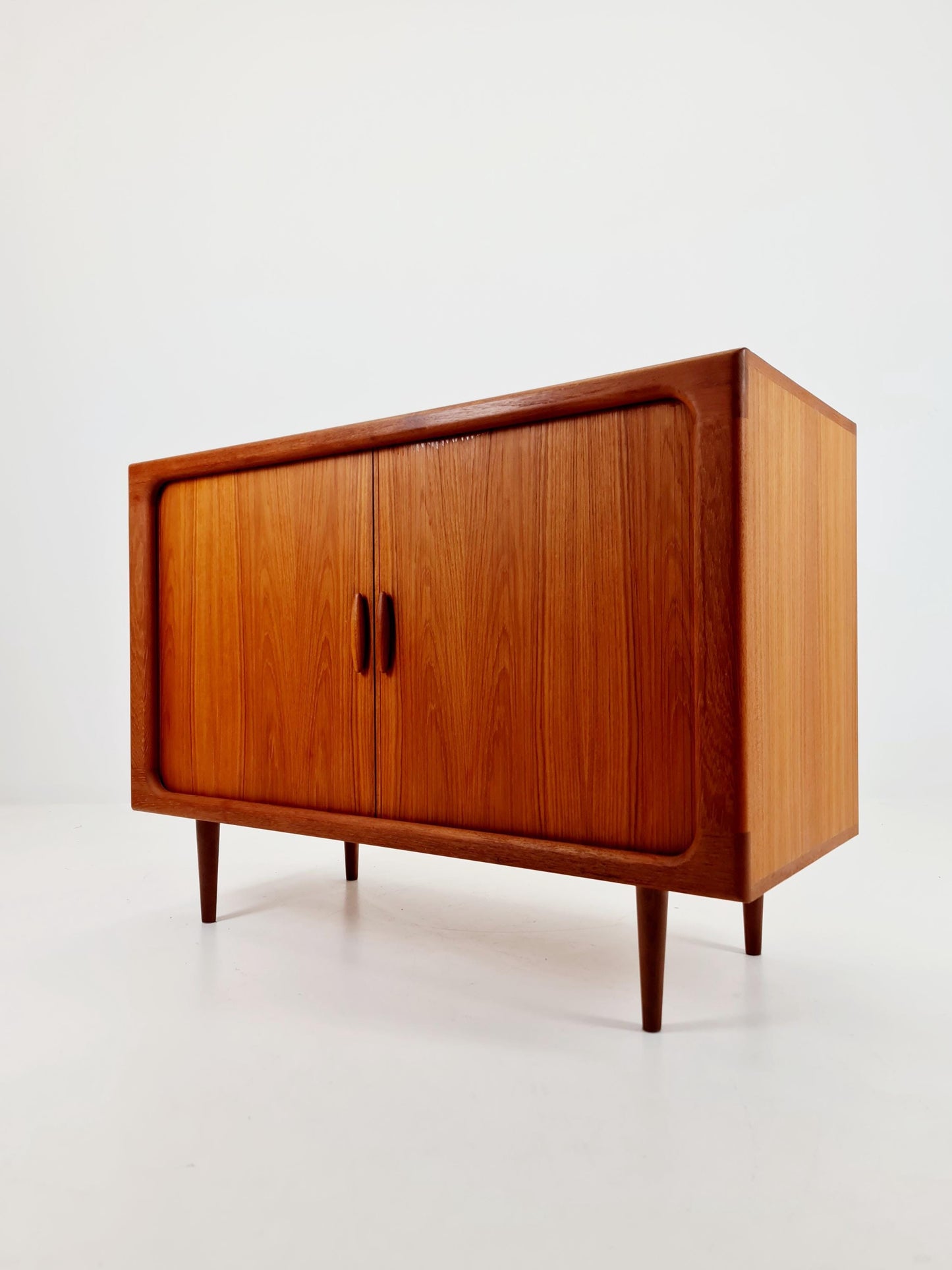 Mid century Solid Danish teak hallway cabinet, Record cabinet By Dyrlund 1960s