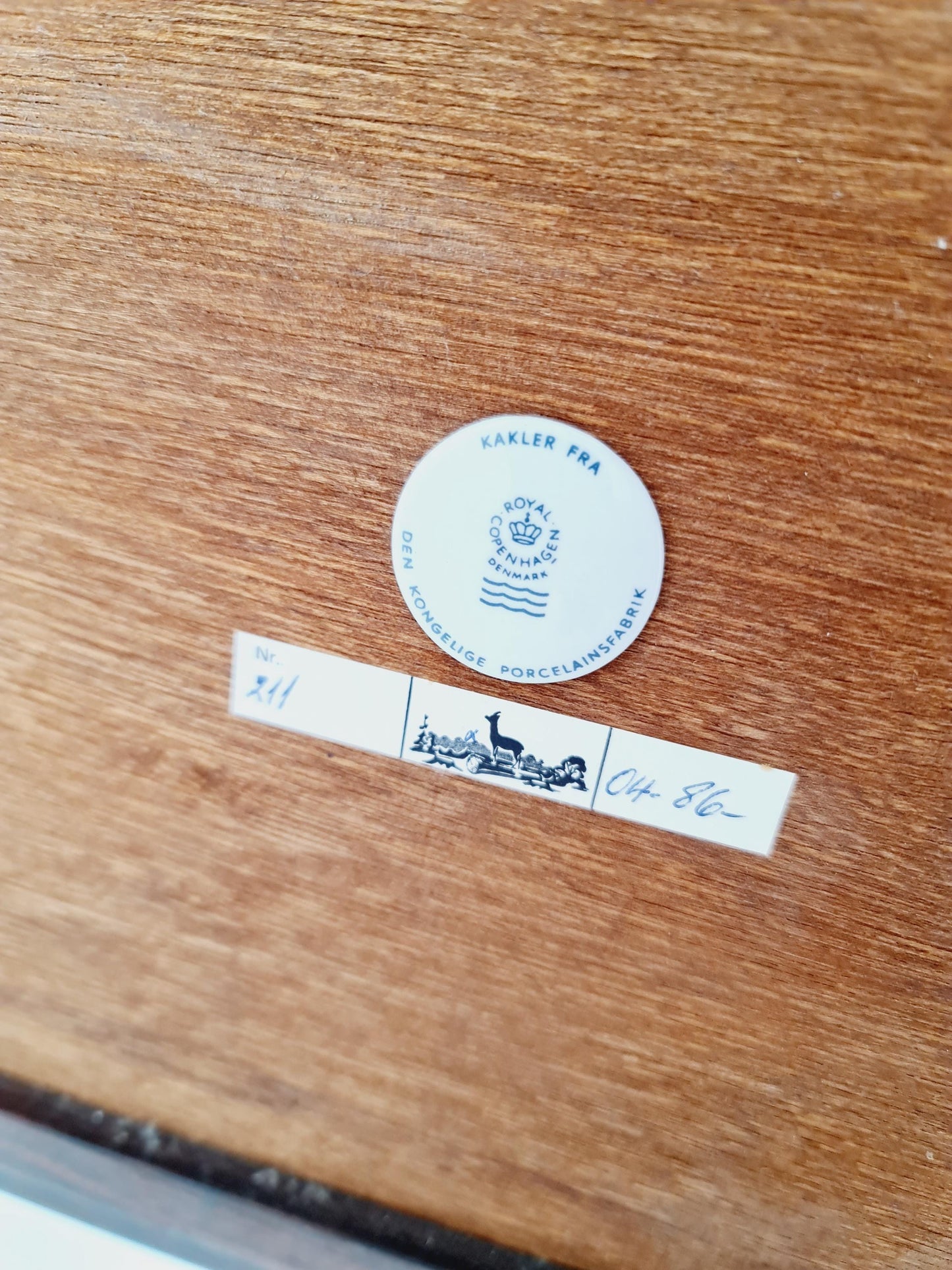 high quality sideboard and Big Mirror by designer Severin Hansen for Haslev and Royal copenhagen 1960s