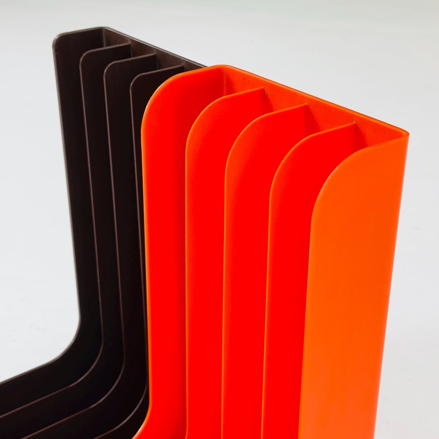 Set of 2 Spaceage Vintage LP rack by Gustavsberg Sven-Eric Juhlin 1970s