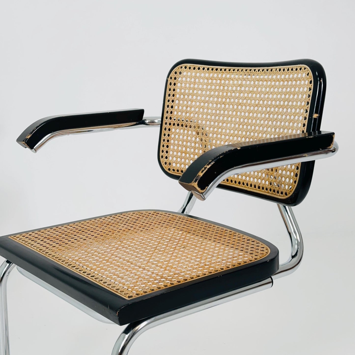 Set of 2 Mid Century s64 Cantilever Cesca Chair by Marcel Breuer / Bauhaus Design / 1980s Italy