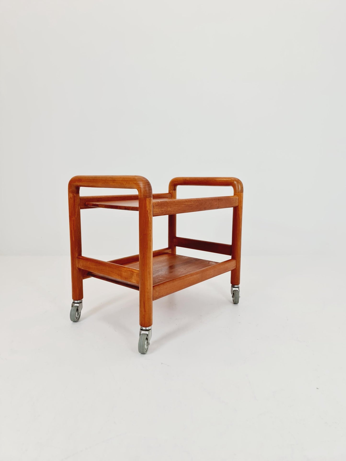 Vintage mid century danish trolley in solid teak/ bar cart By Salling Stolefabrik, 1960s