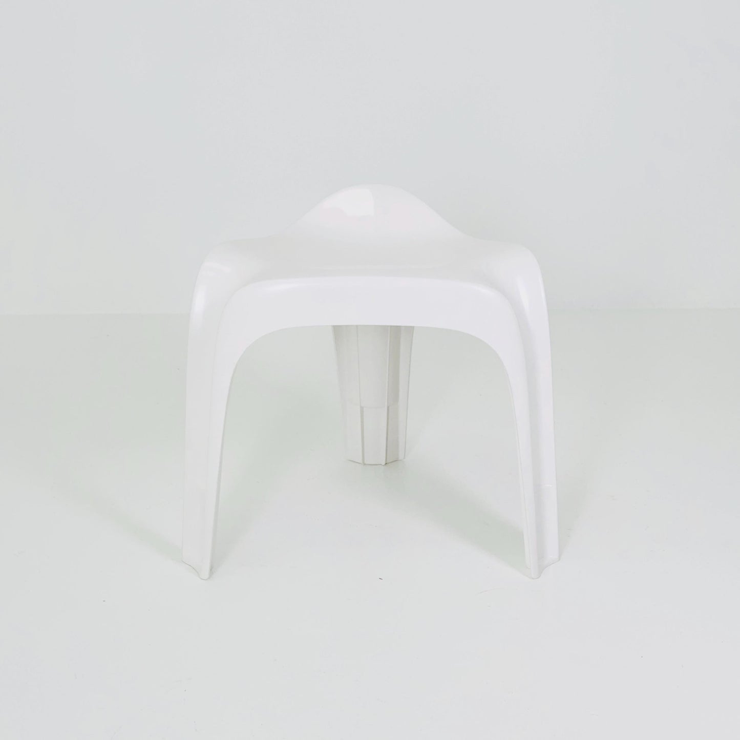 1 of 150 Mid century space age white Taboret stool by Alexander Begge for Casala 1970s Germany