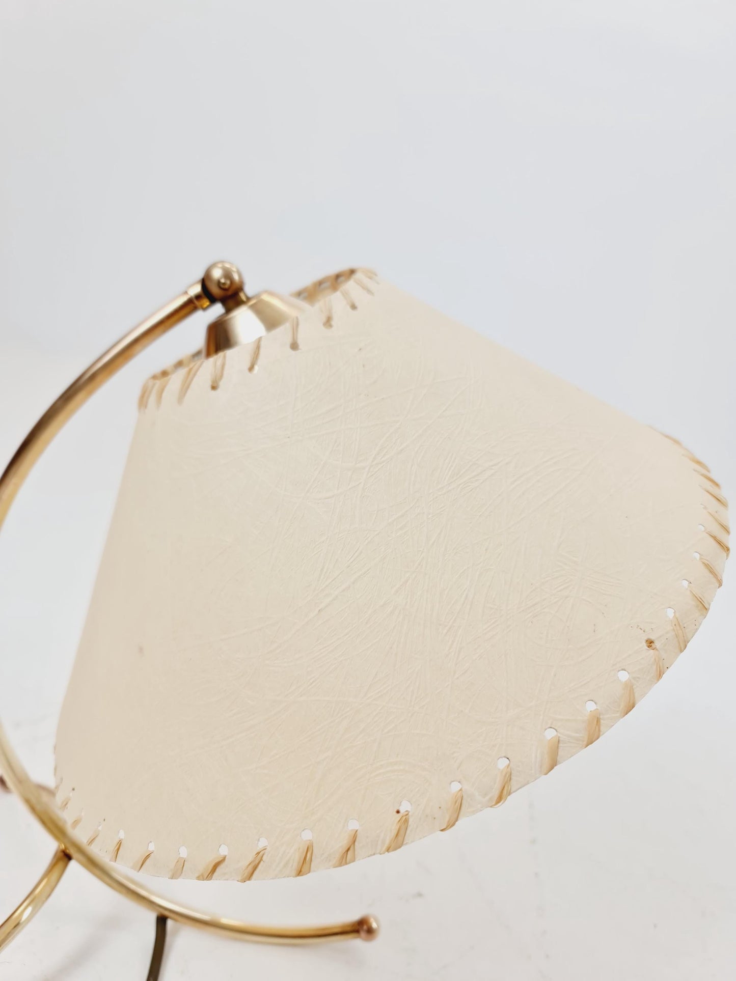 Mid century brass table lamp by Vereinigte Werkstätten München, Germany, 1960s