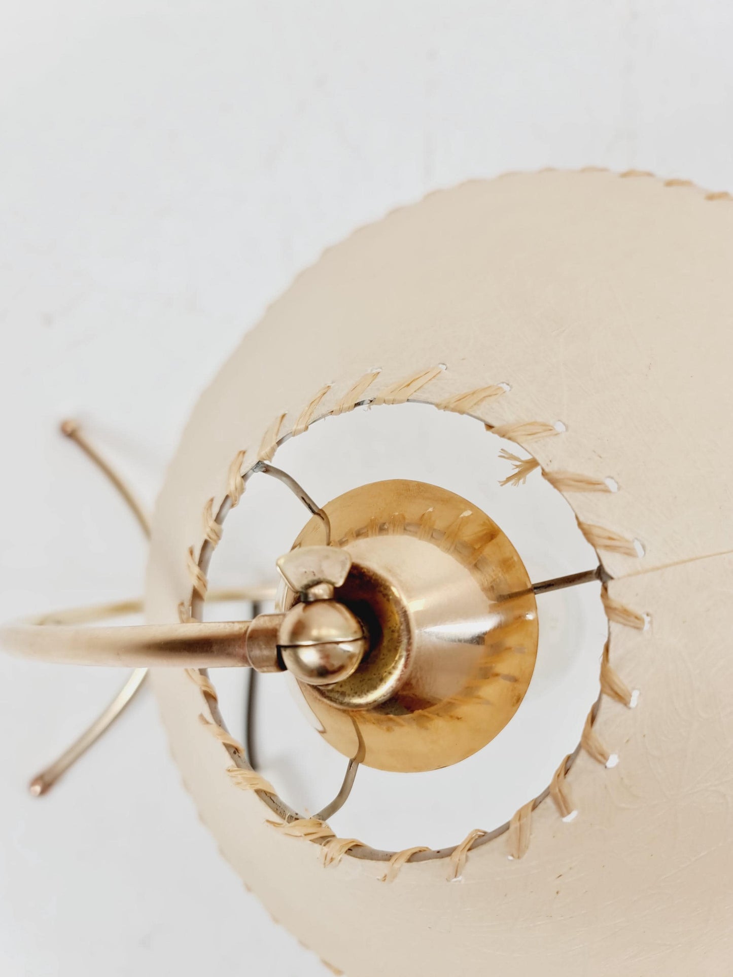 Mid century brass table lamp by Vereinigte Werkstätten München, Germany, 1960s