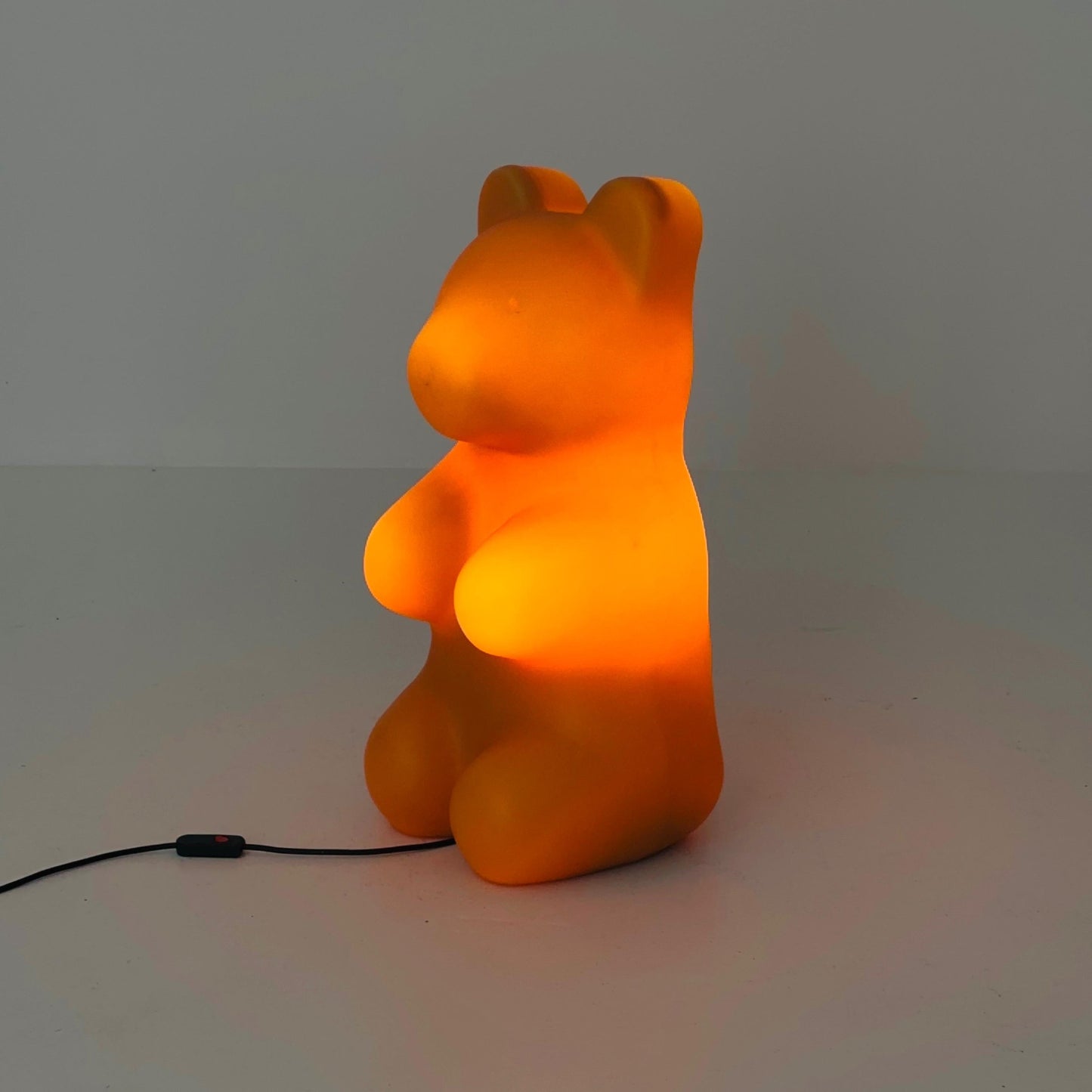 Retro large orange bear standing Lamp , by Heico 1980s Germany