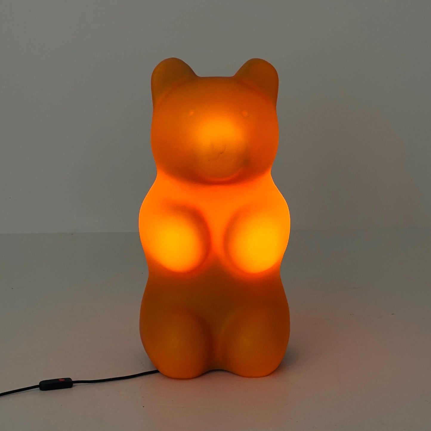 Retro large orange bear standing Lamp , by Heico 1980s Germany