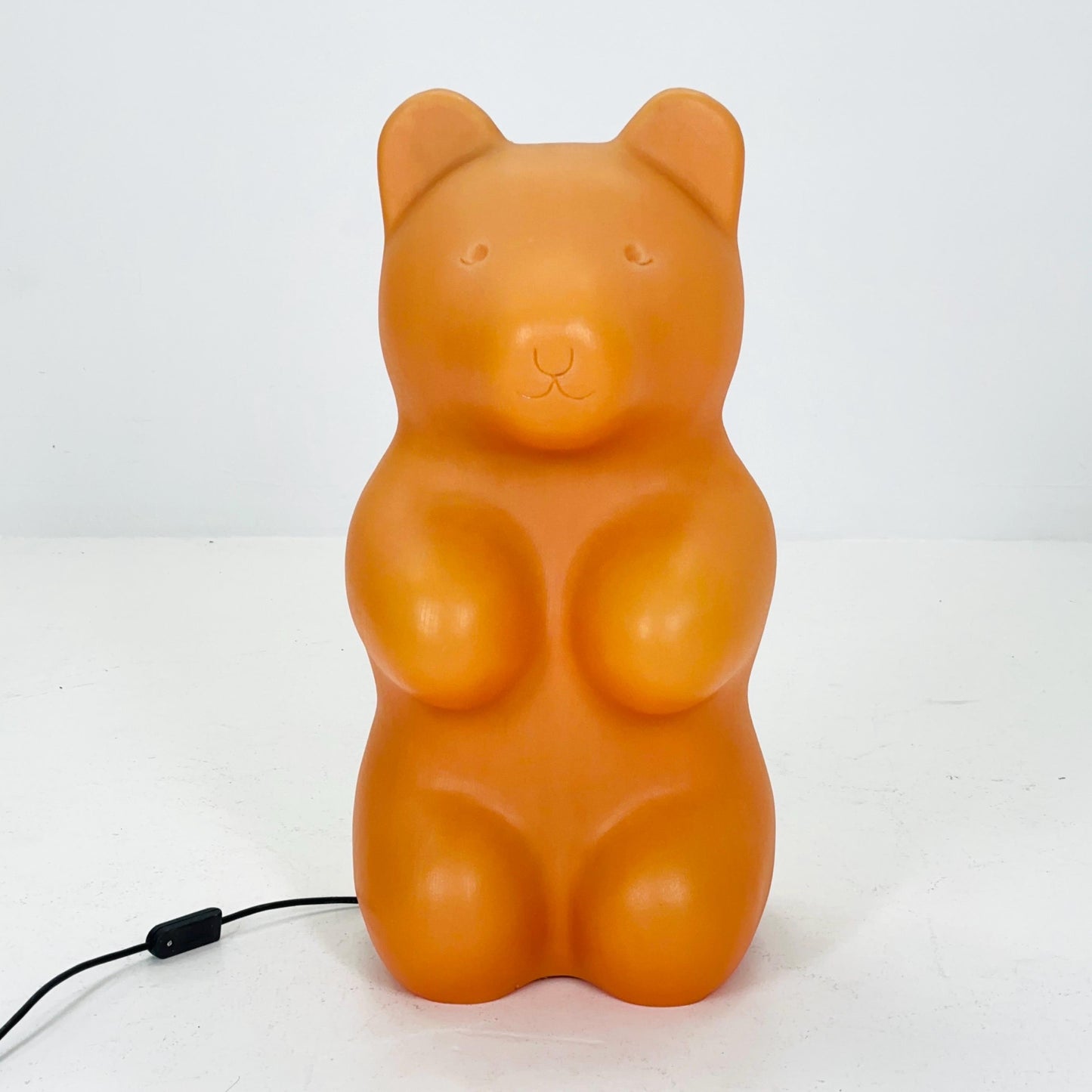Retro large orange bear standing Lamp , by Heico 1980s Germany