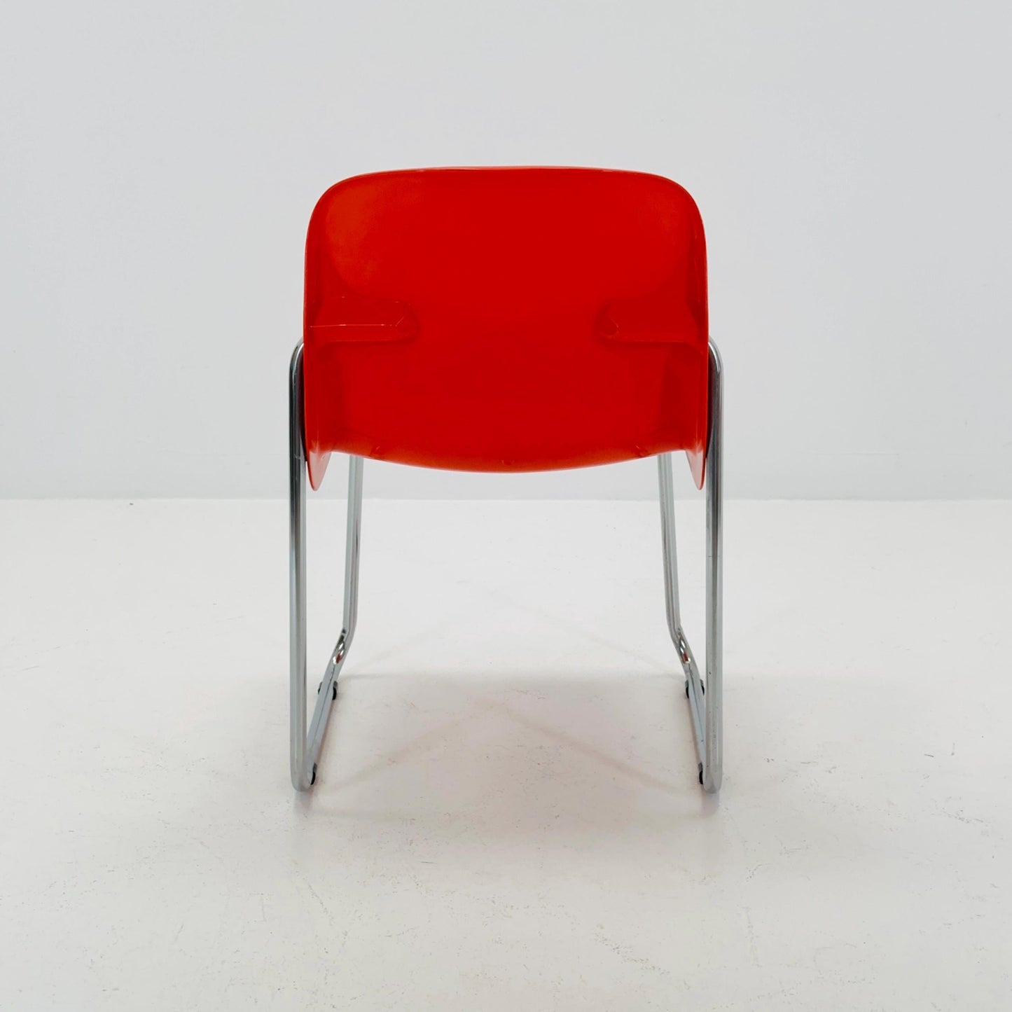 1 of 8 Mid Century Space Age Orange Chair by EKA Möbel, Germany 1970s